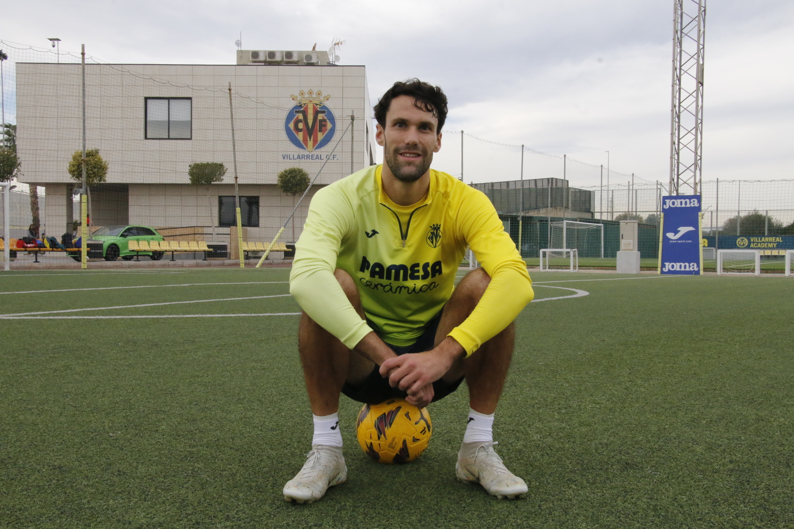 Alfonso Pedraza, en la Ciudad Deportiva del Villarreal.