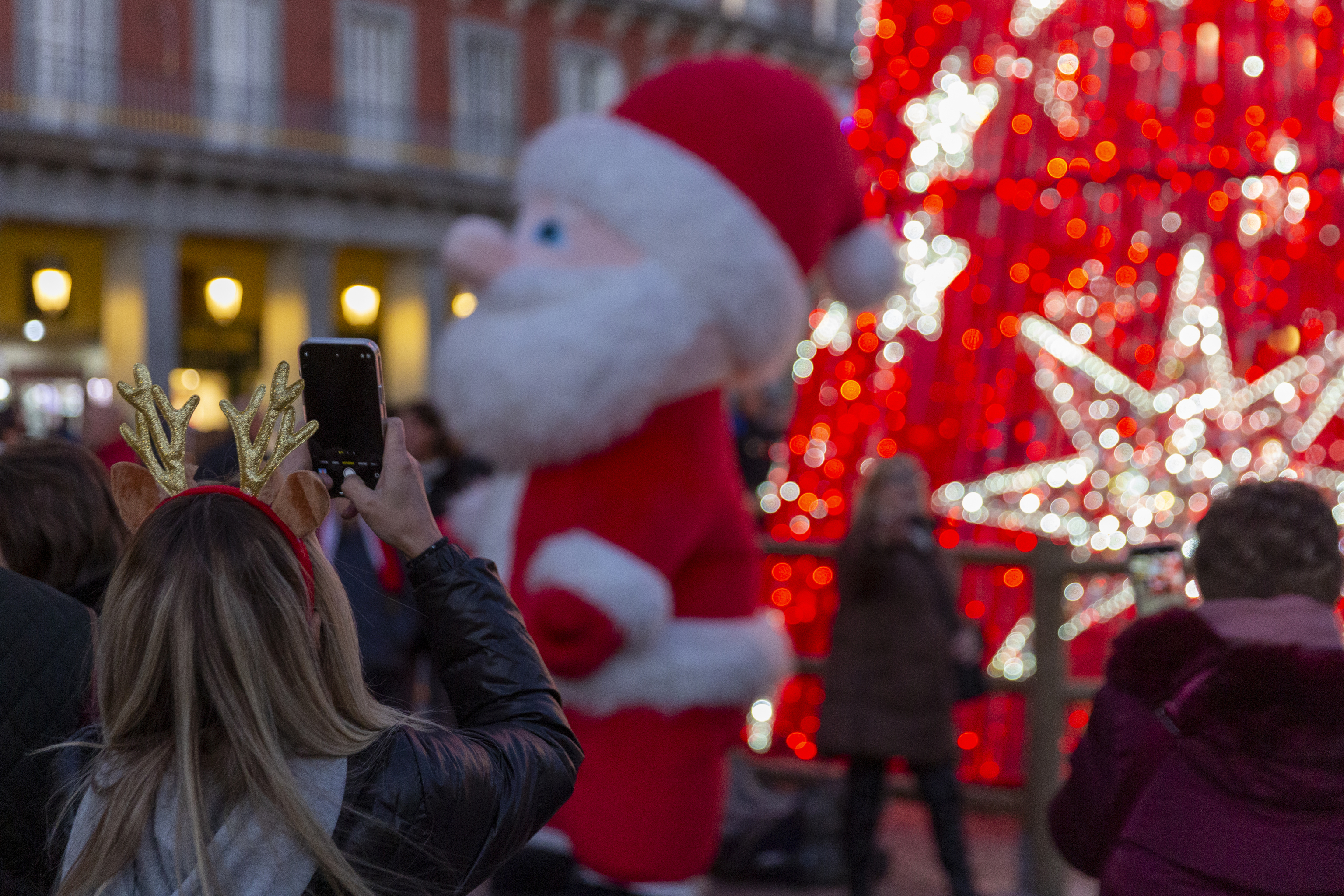 Navidad en la Plaza Mayor de Madrid.