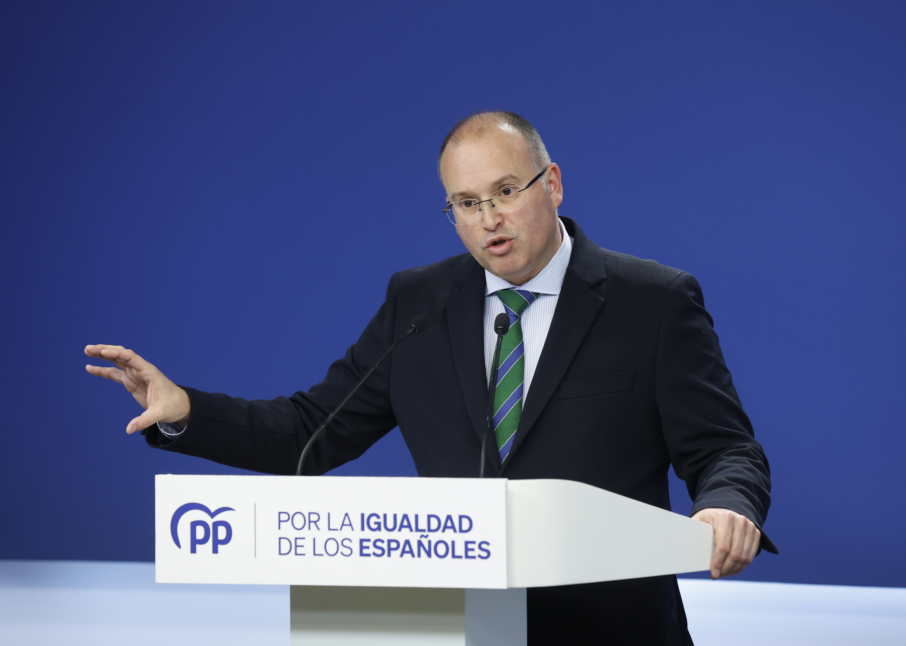 El portavoz parlamentario del PP, Miguel Tellado.