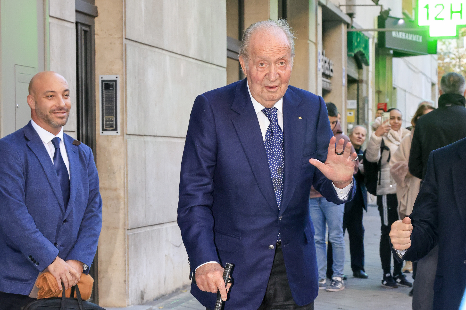 El Rey Juan Carlos, en Madrid.