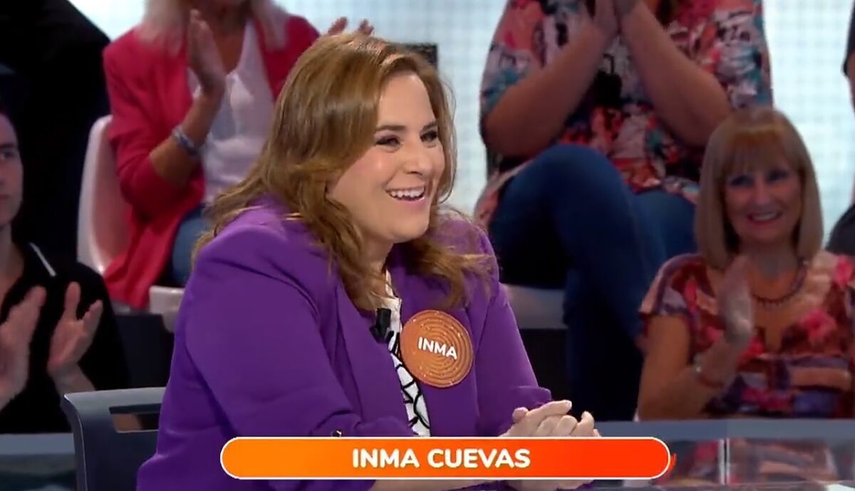 La actriz Inma Cuevas, como invitada de Pasapalabra.