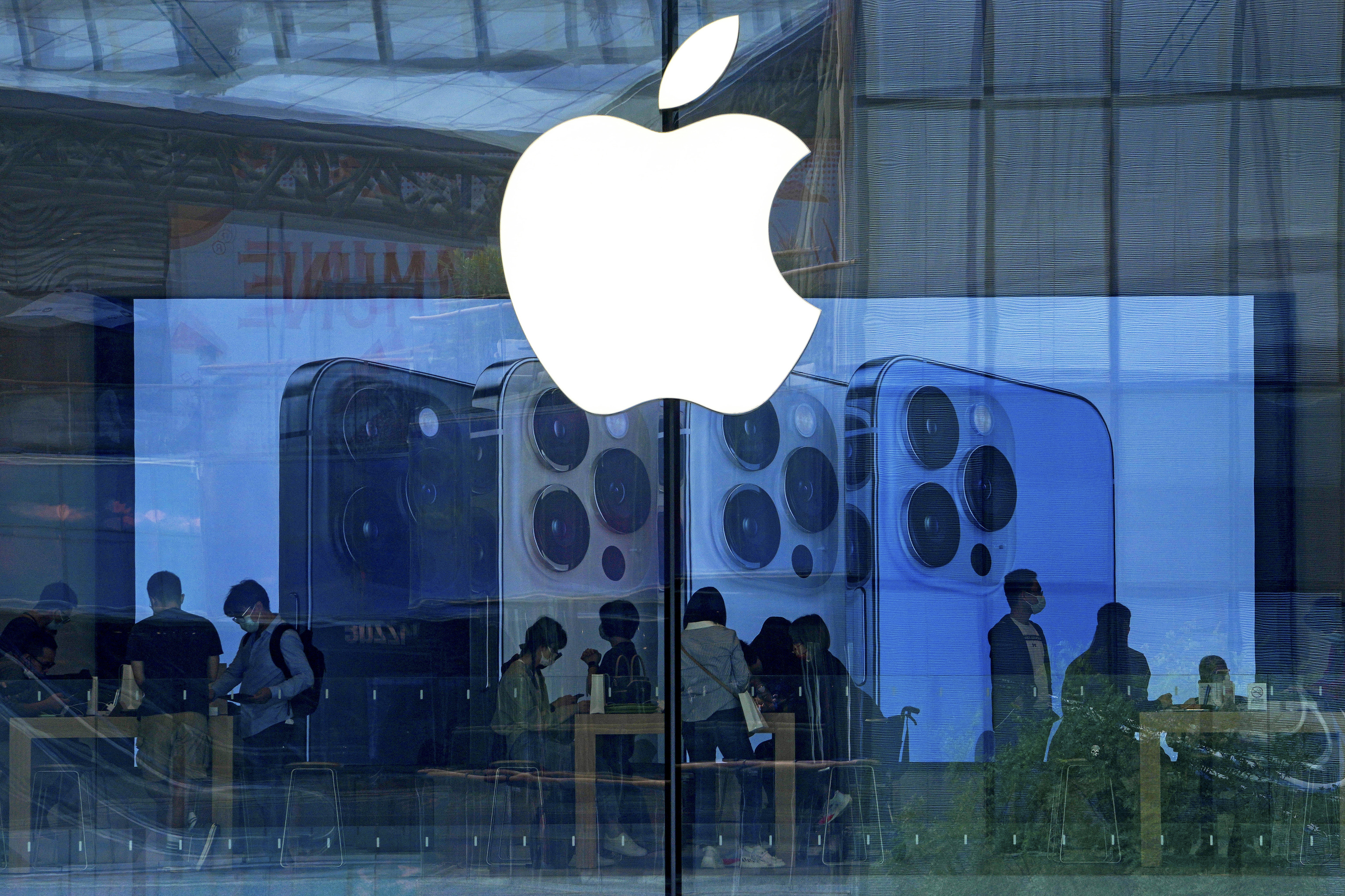 La Apple Store de Pekín, en una imagen de 2021.