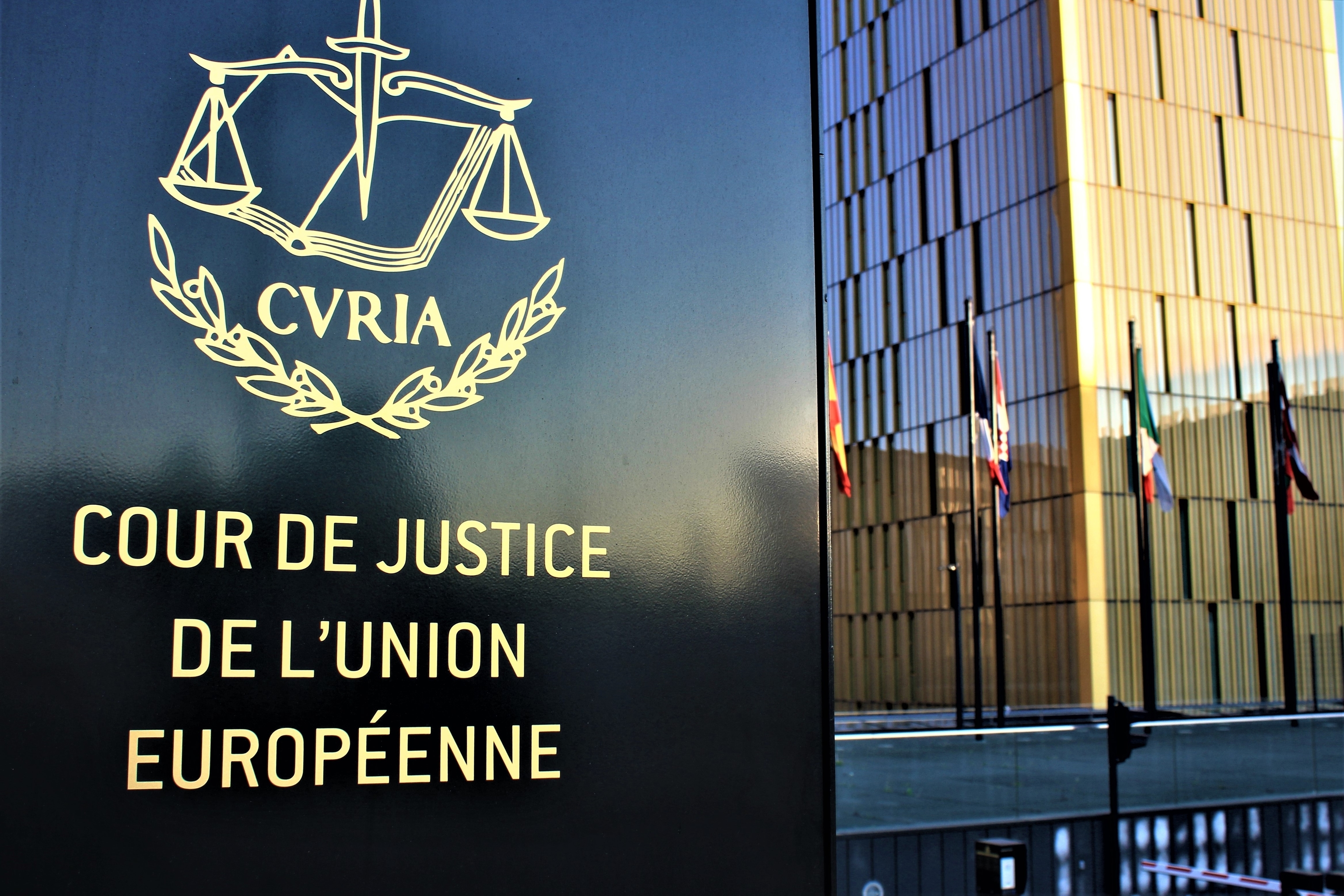 Exterior del Tribunal de Justicia de la Unin Europea.