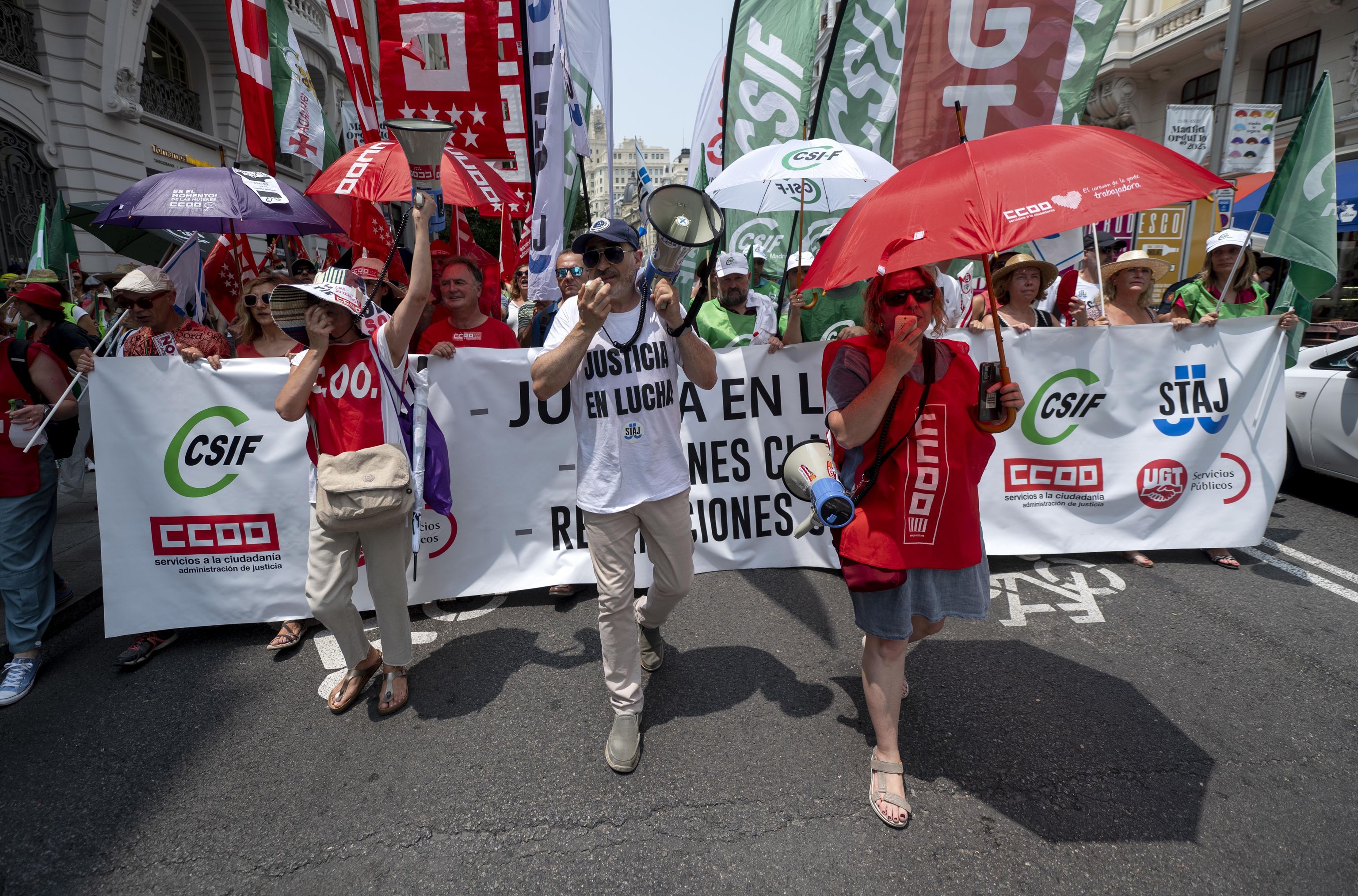 Manifestacin de funcionarios celebrada el pasado mes de junio en Madrid.