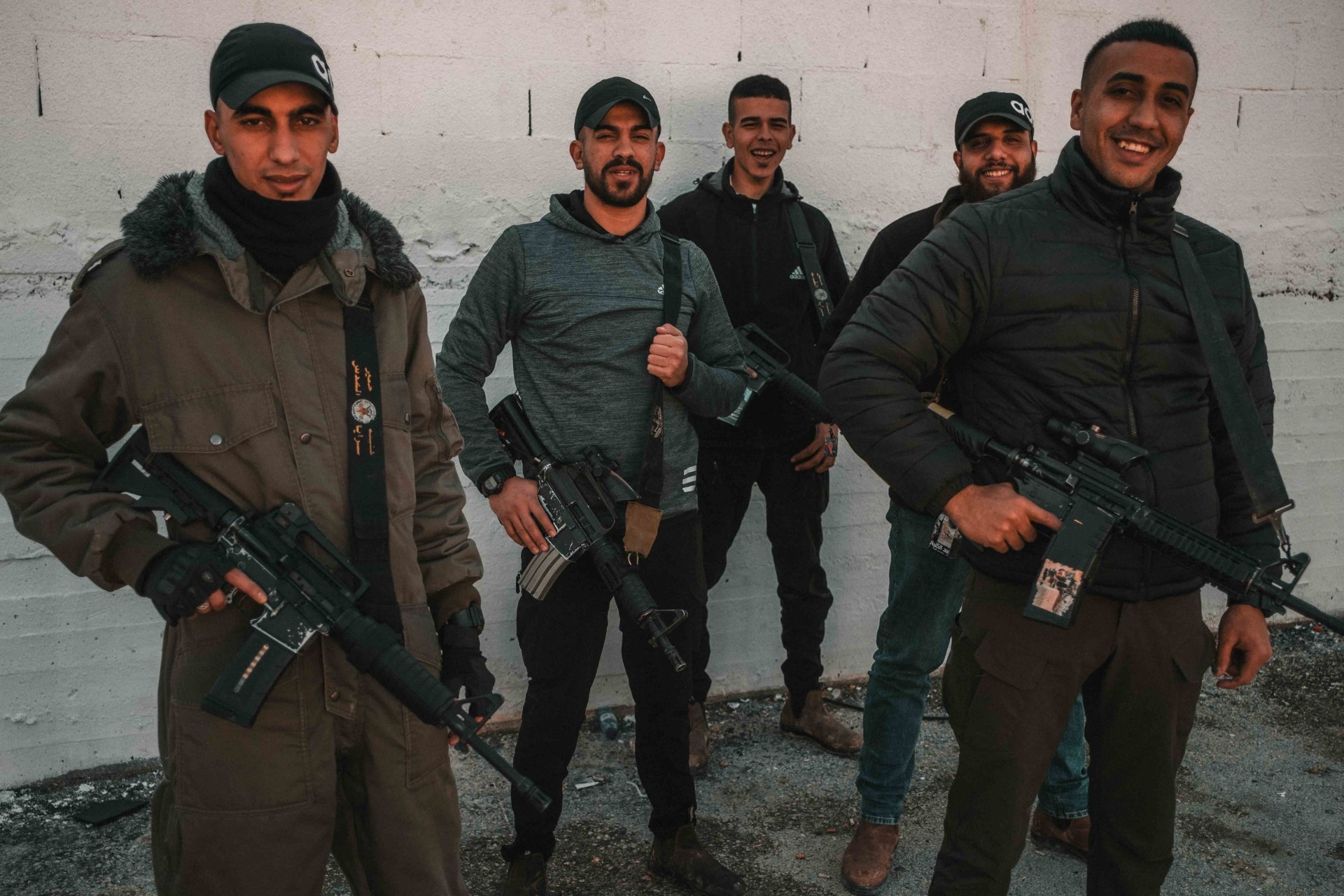 Militantes de Hamas en Cisjordania.
