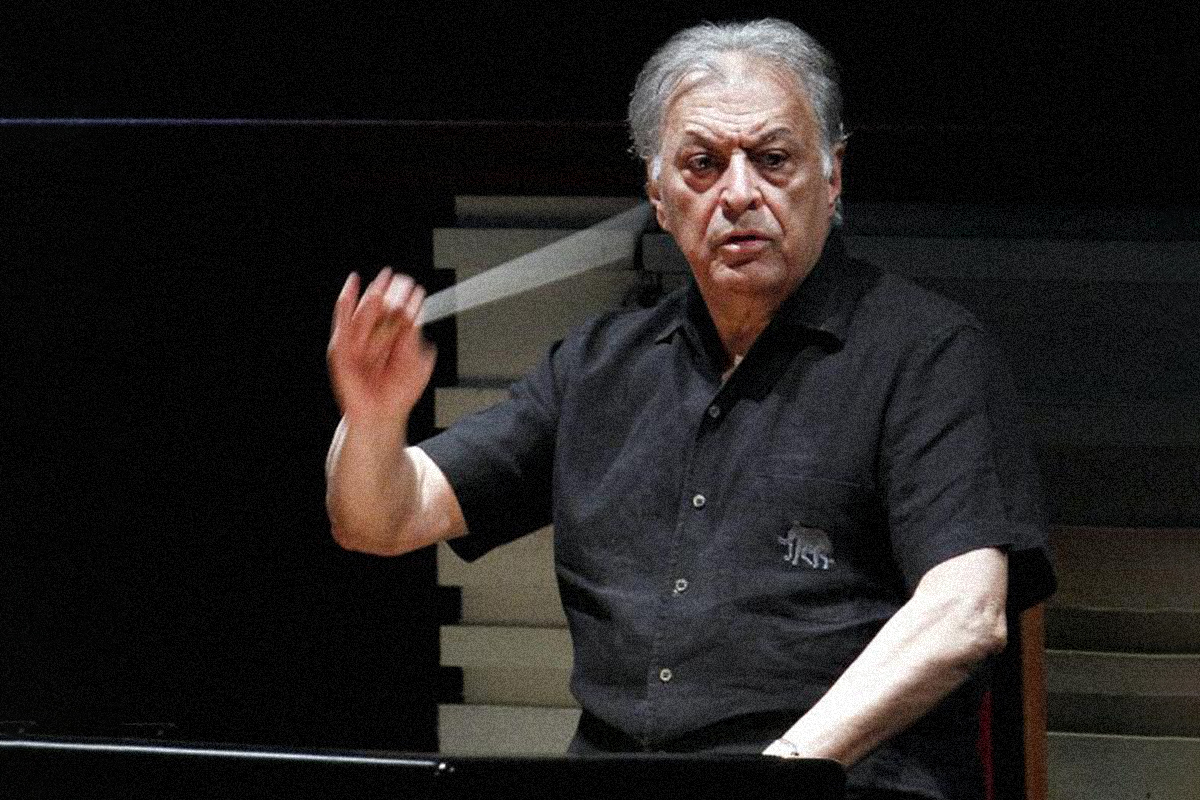 El director de orquesta Zubin Mehta, durante un concierto en Valencia.