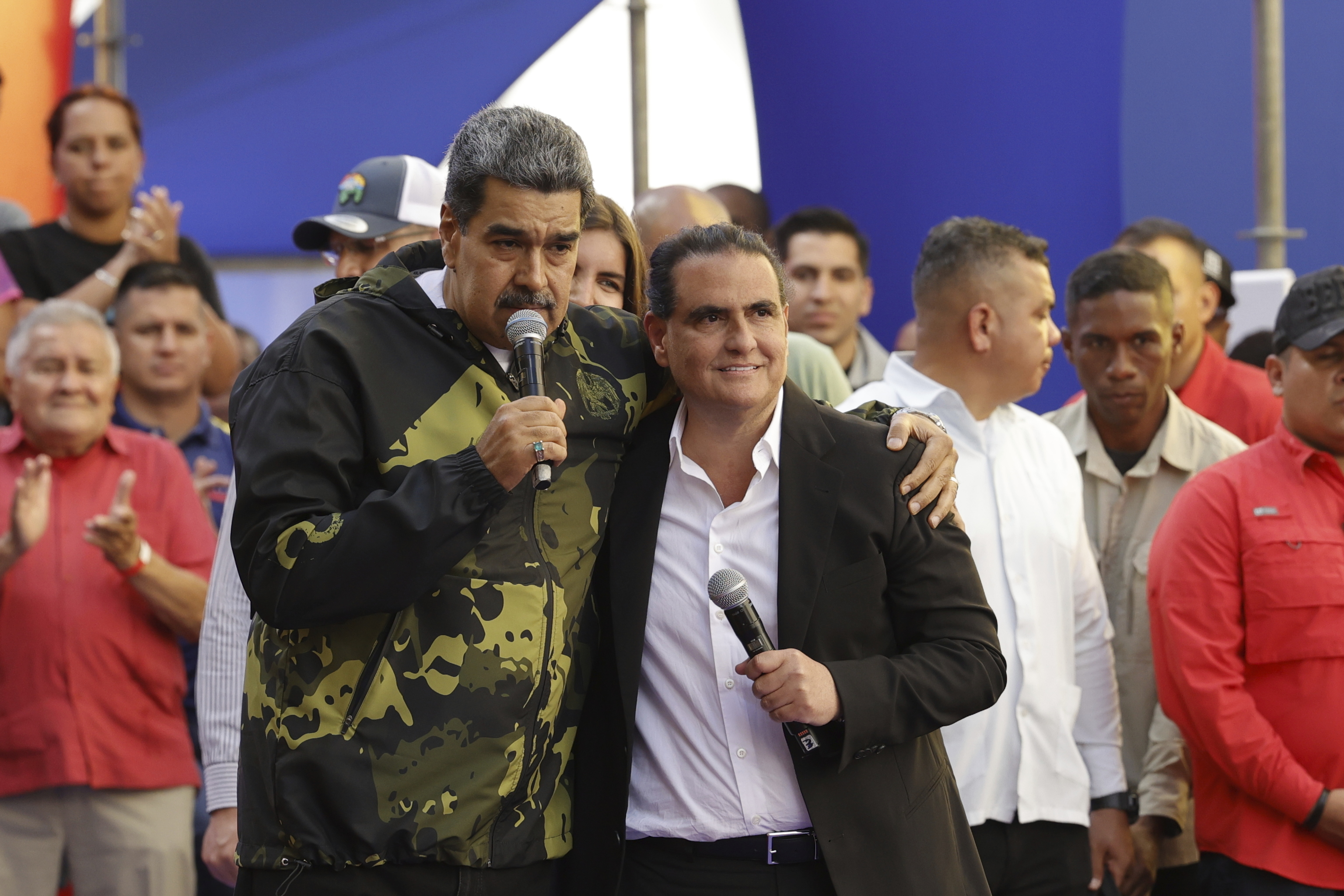 El presidente de Venezuela, esta semana, en un acto junto a lex Saab, devuelto por EEUU.
