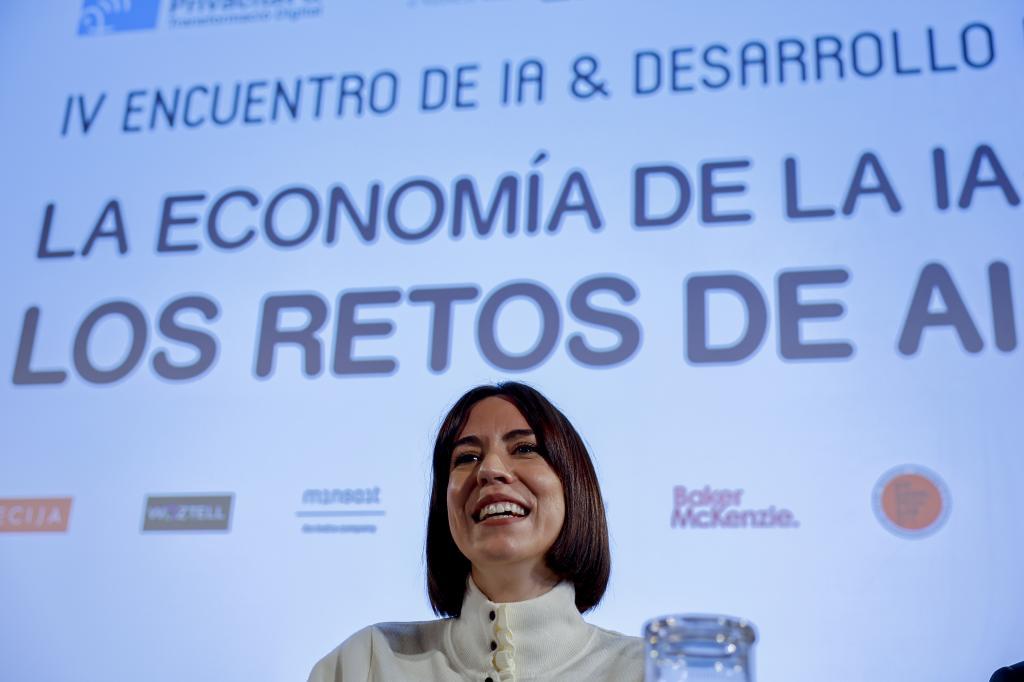 La ministra de Ciencia, Diana Morant, en un acto en Valencia.