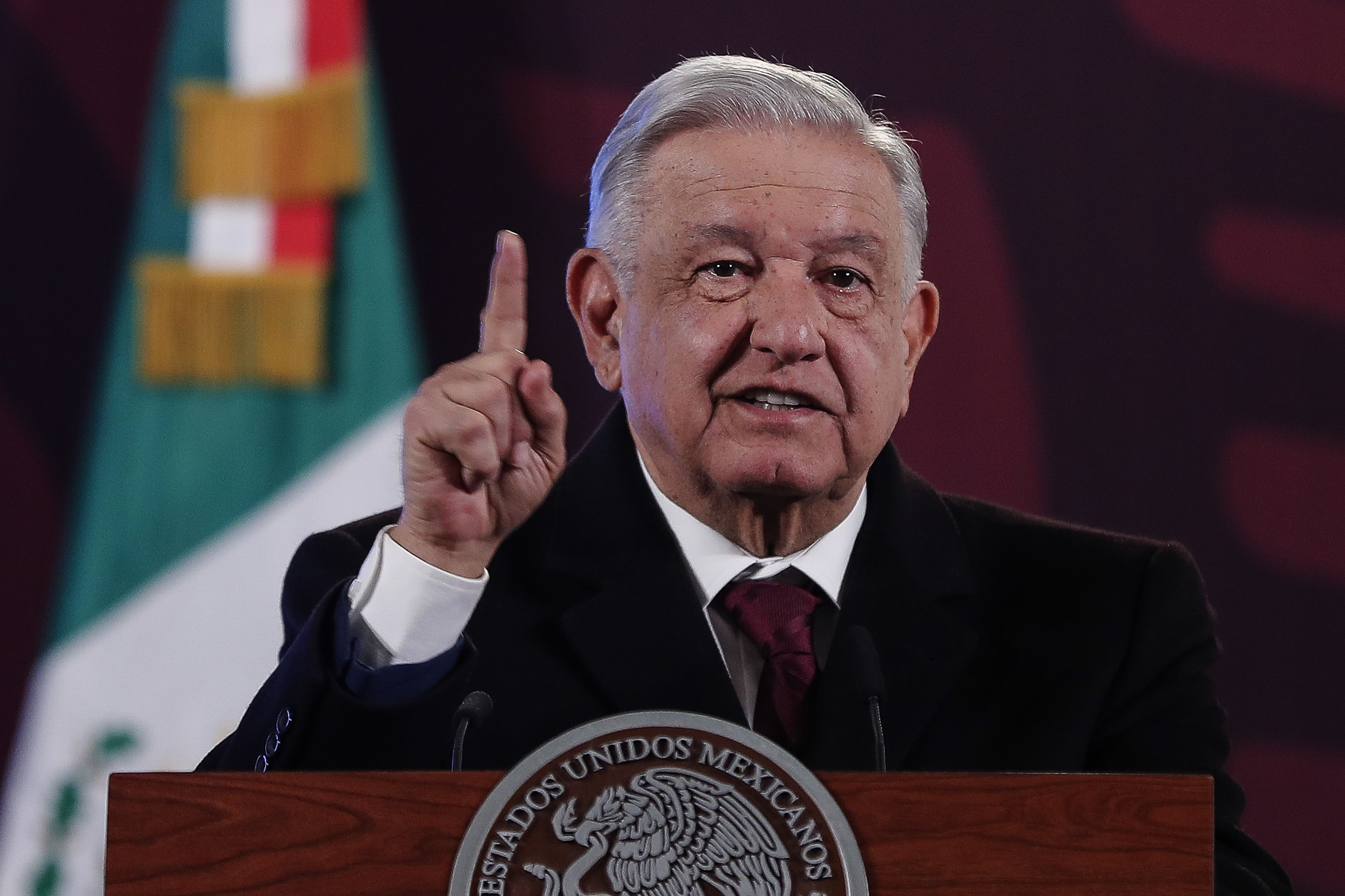 El presidente de Mxico, Andrs Manuel Lpez Obrador, en el Palacio Nacional, en Ciudad de Mxico.