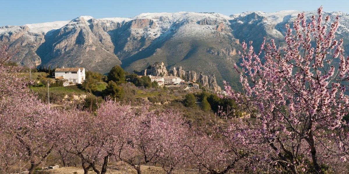 El florido Valle de Guadalest.