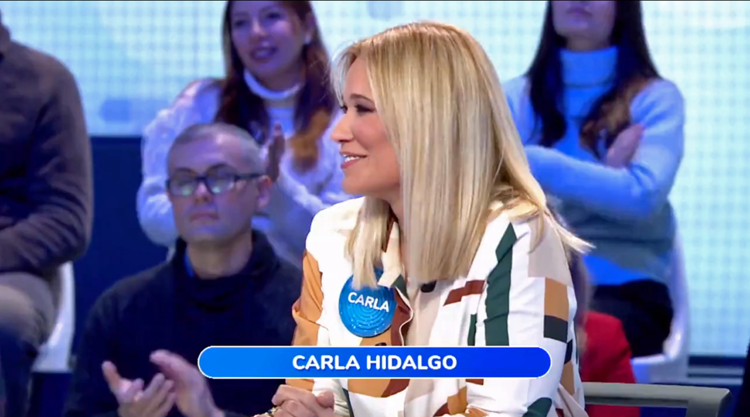 Carla Hidalgo participando en Pasapalabra.