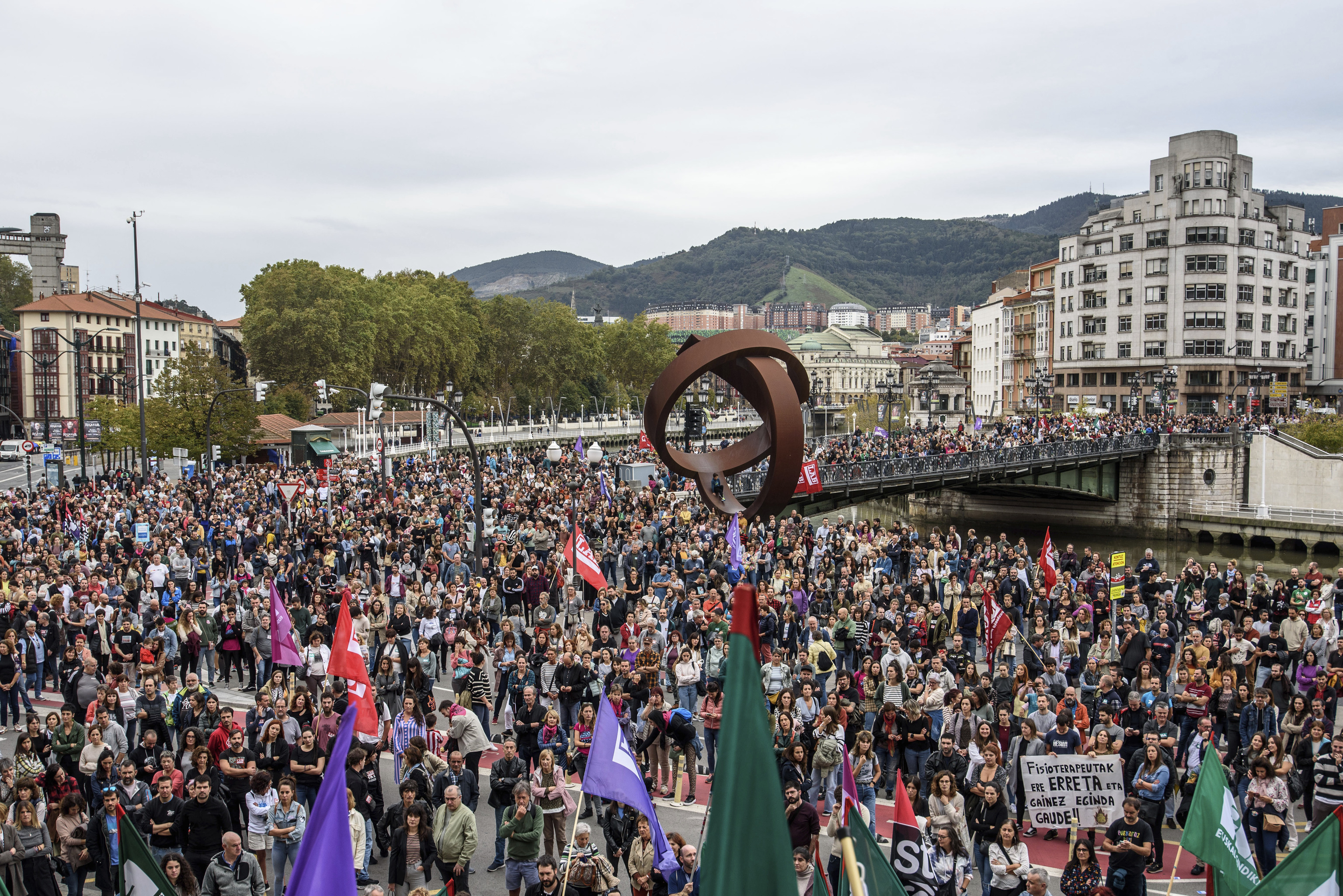 Manifestacin de trabajadores pblicos celebrada en Bilbao el pasado mes de octubre.