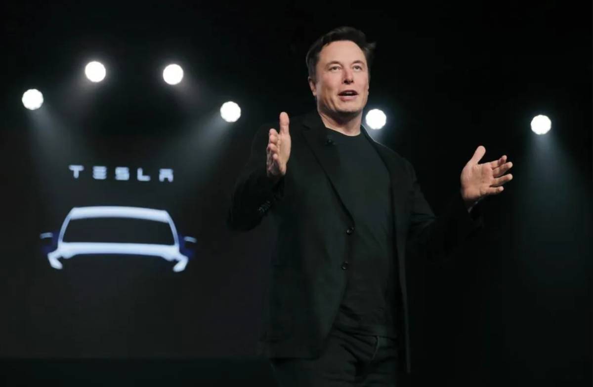 El CEO de Tesla, Elon Musk, en un acto de la compaa