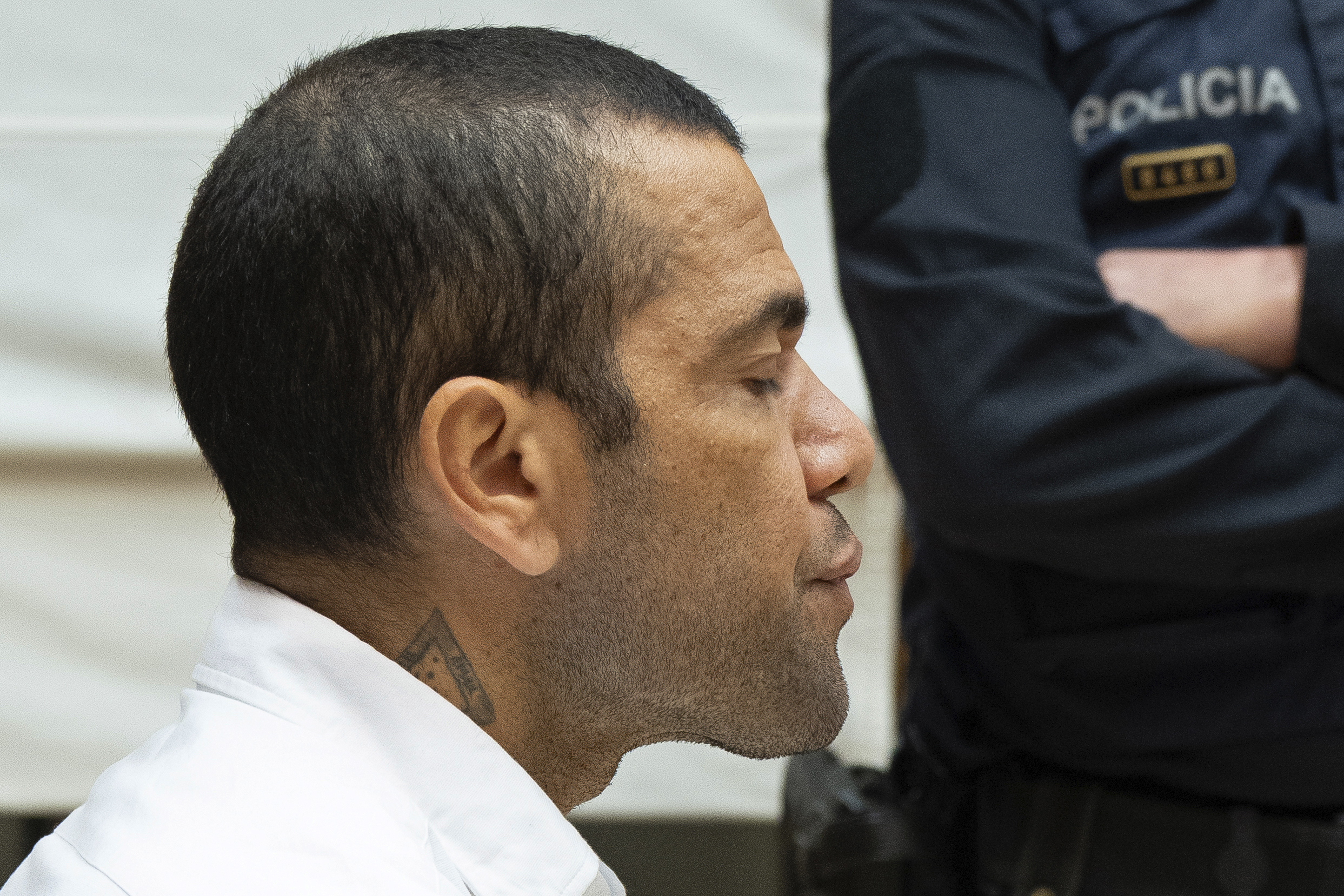 Daniel Alves durante el juicio oral.