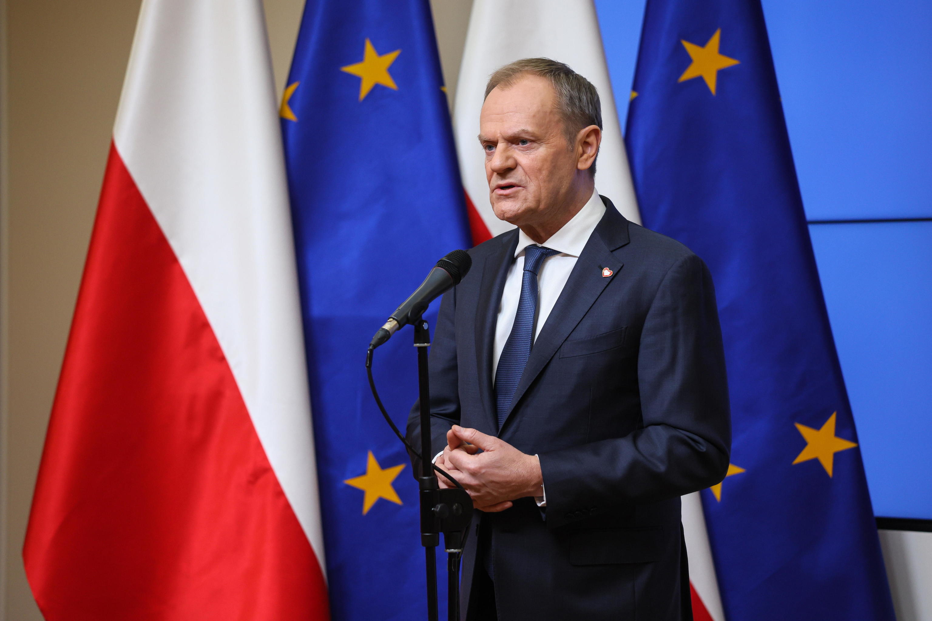 El primer ministro polaco, la semana pasada en Bruselas.