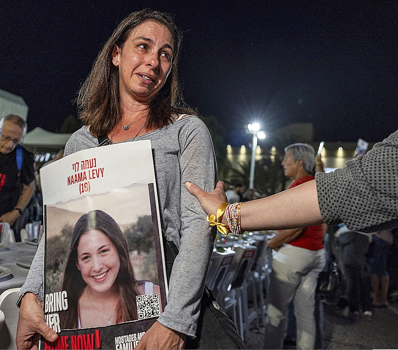Ayelet Levy Shachar, madre de Naama Levy, que fue secuestrada por Hamas el 7 de octubre.
