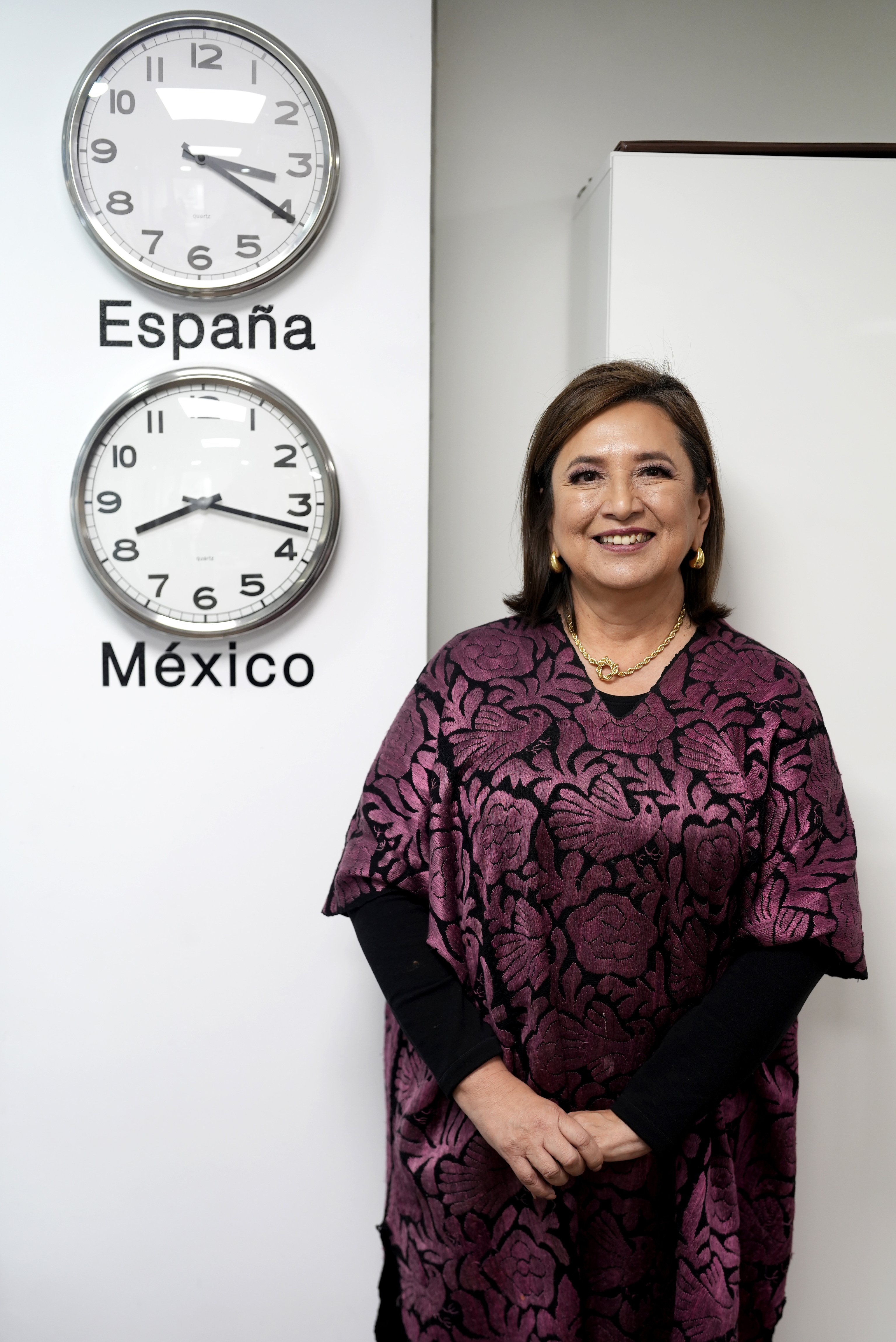 Xchitl Glvez, candidata a las presidenciales de Mxico, en Madrid.