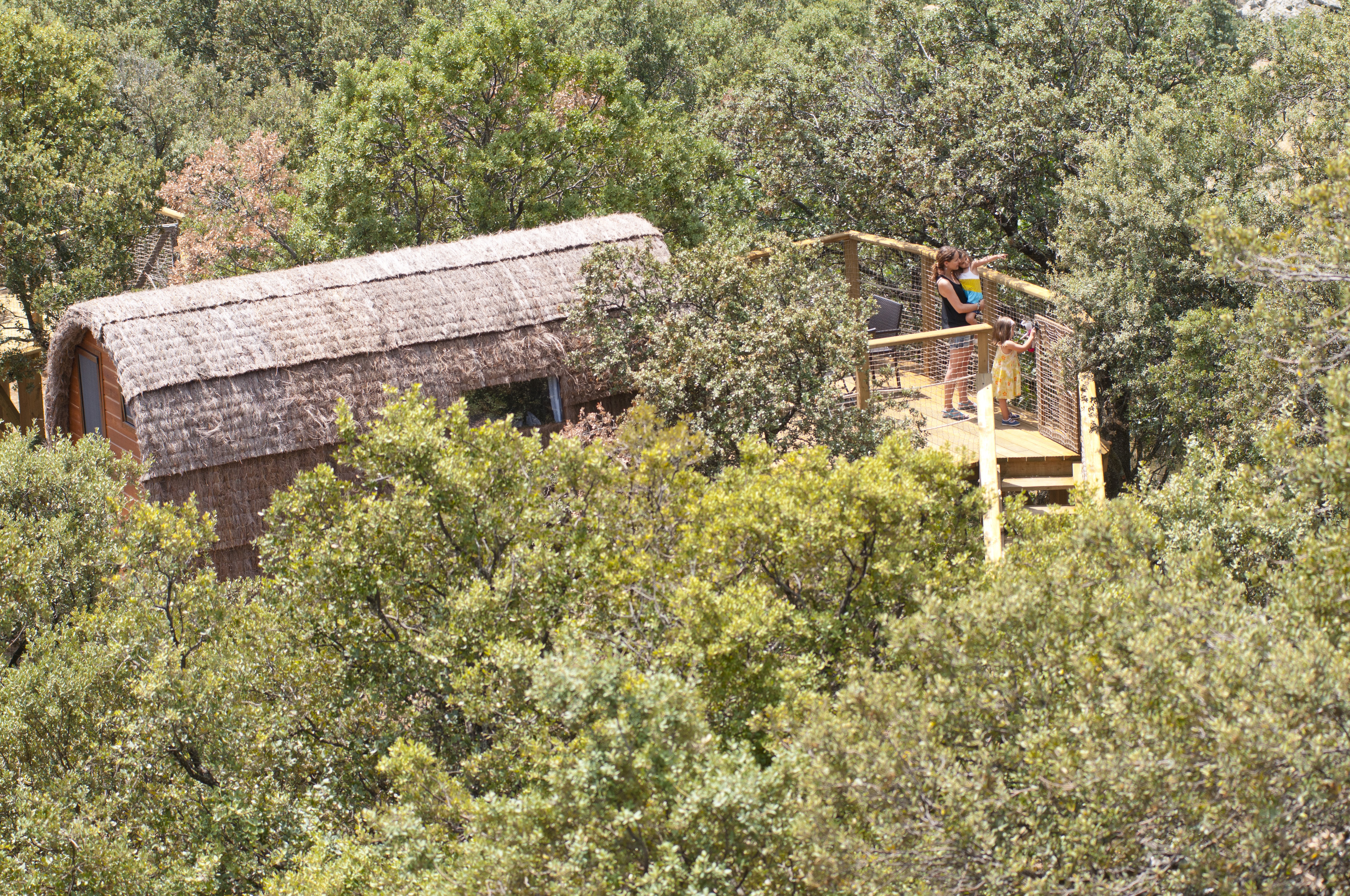una de las cabaas de Monte Holiday Ecoturismo, enclavado en la Sierra de Guadarrama