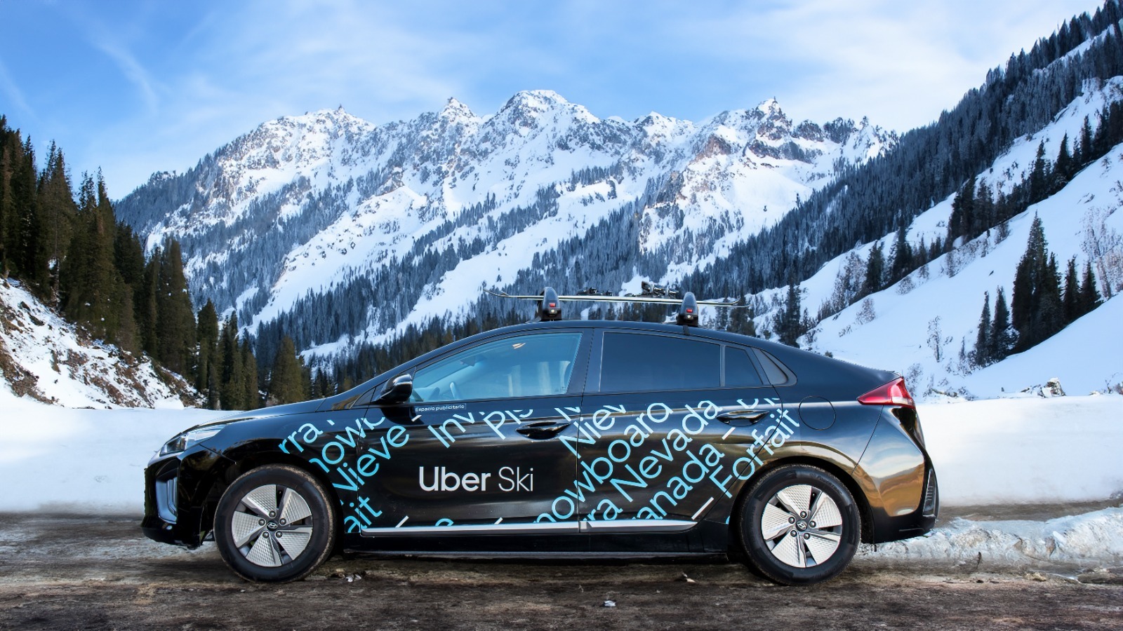 Uno de los vehículos de Uber Ski.