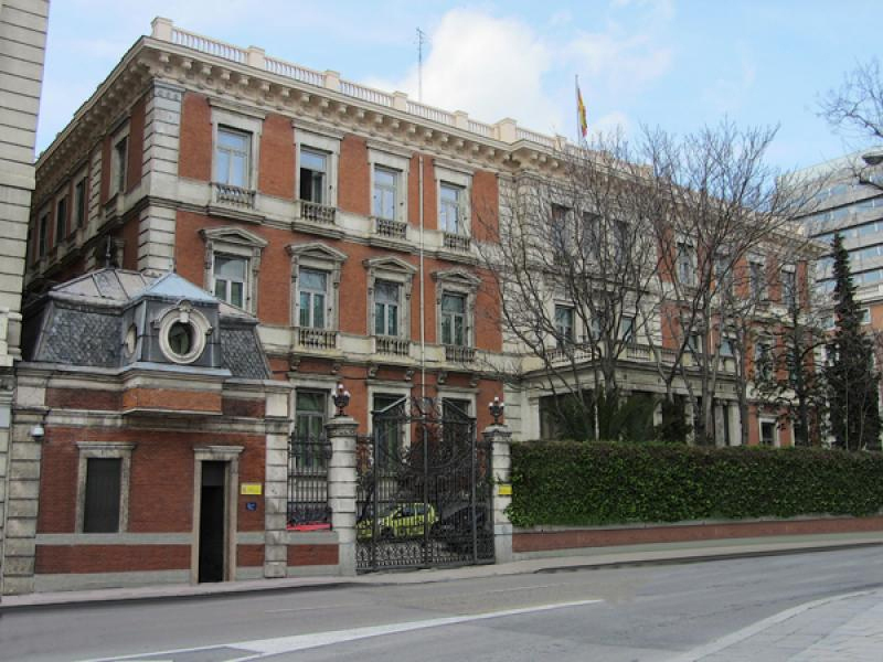 El Palacio de Villamejor, actual sede del Ministerio de Poltica Territorial.