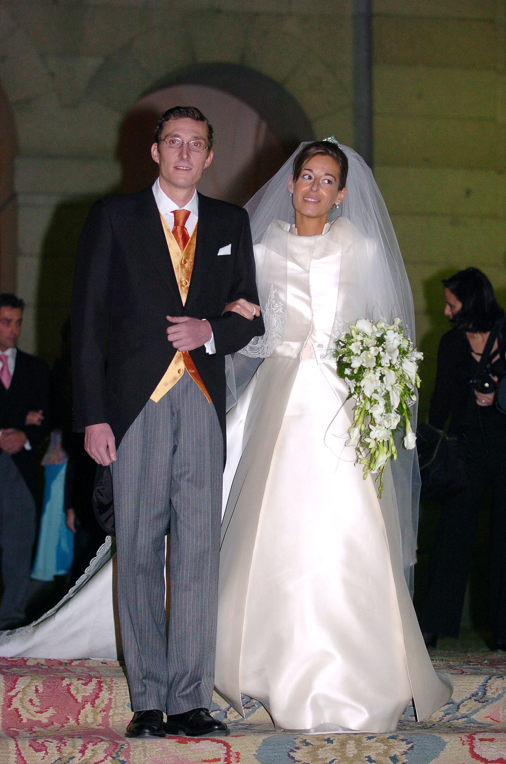 Fernando Gmez-Acebo el da de su boda con Mnica Martn Luque, en 2004.