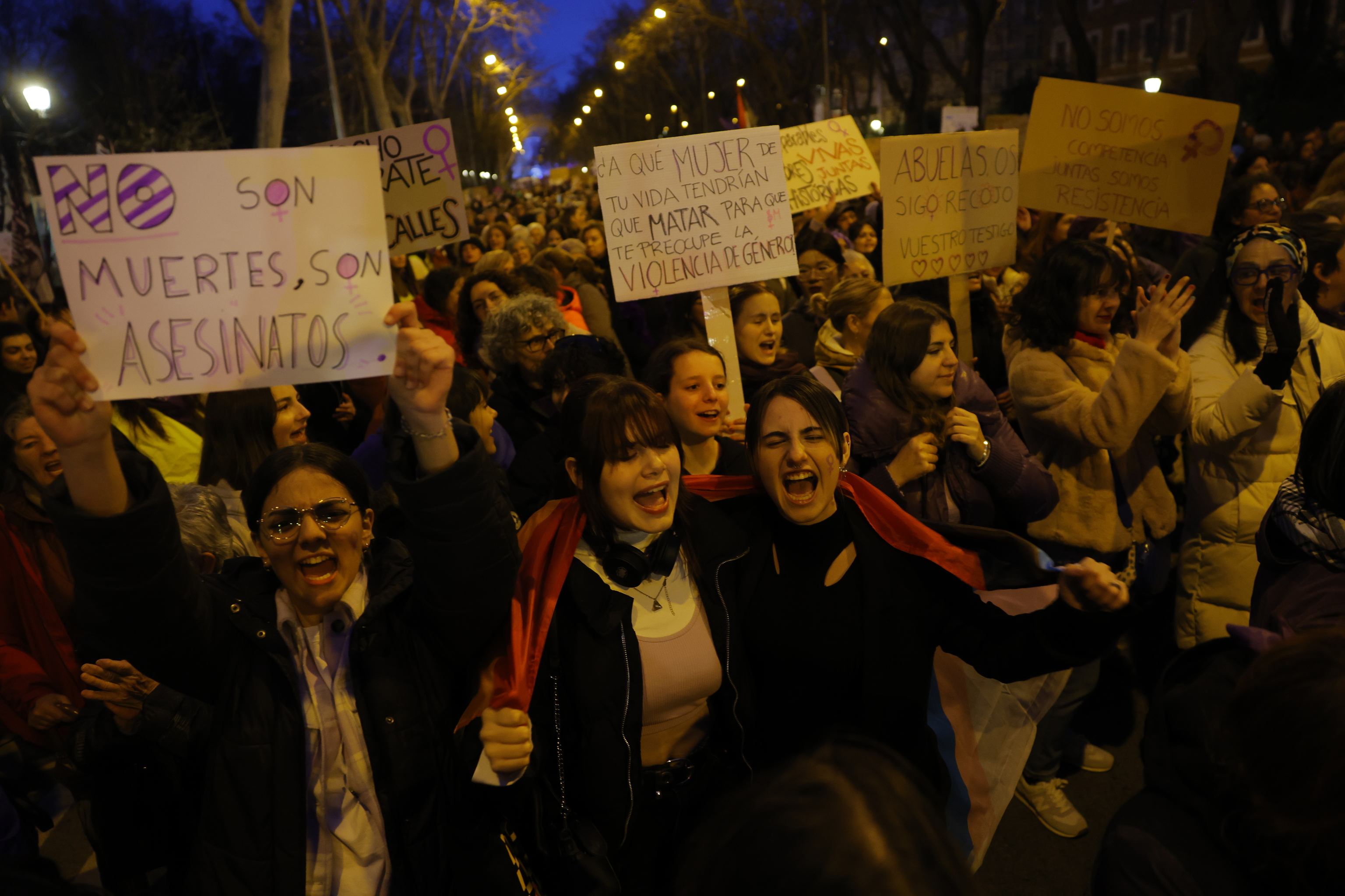 Manifestacin con motivo del 8-M en Madrid