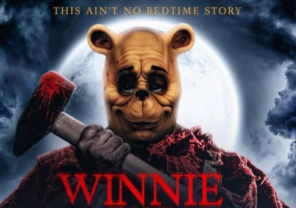 Cartel de la pelcula de Winnie de Pooh Miel y Sangre.