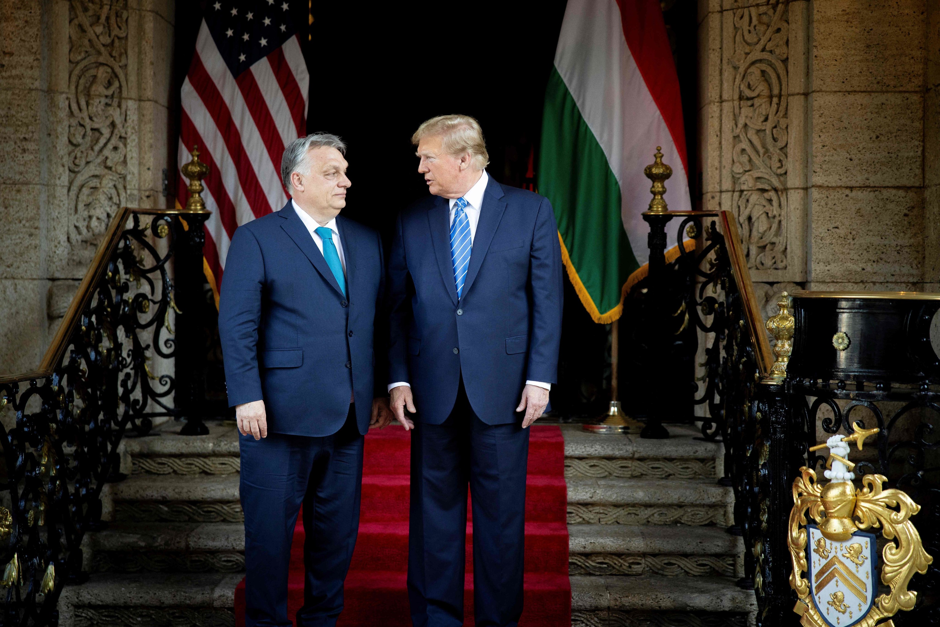 El 'premier' Orban con el ex presidente Trump.
