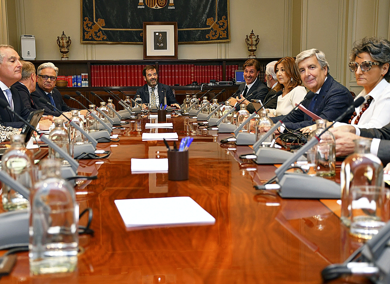 Vicente Guilarte preside un pleno del Consejo General del Poder Judicial (CGPJ).