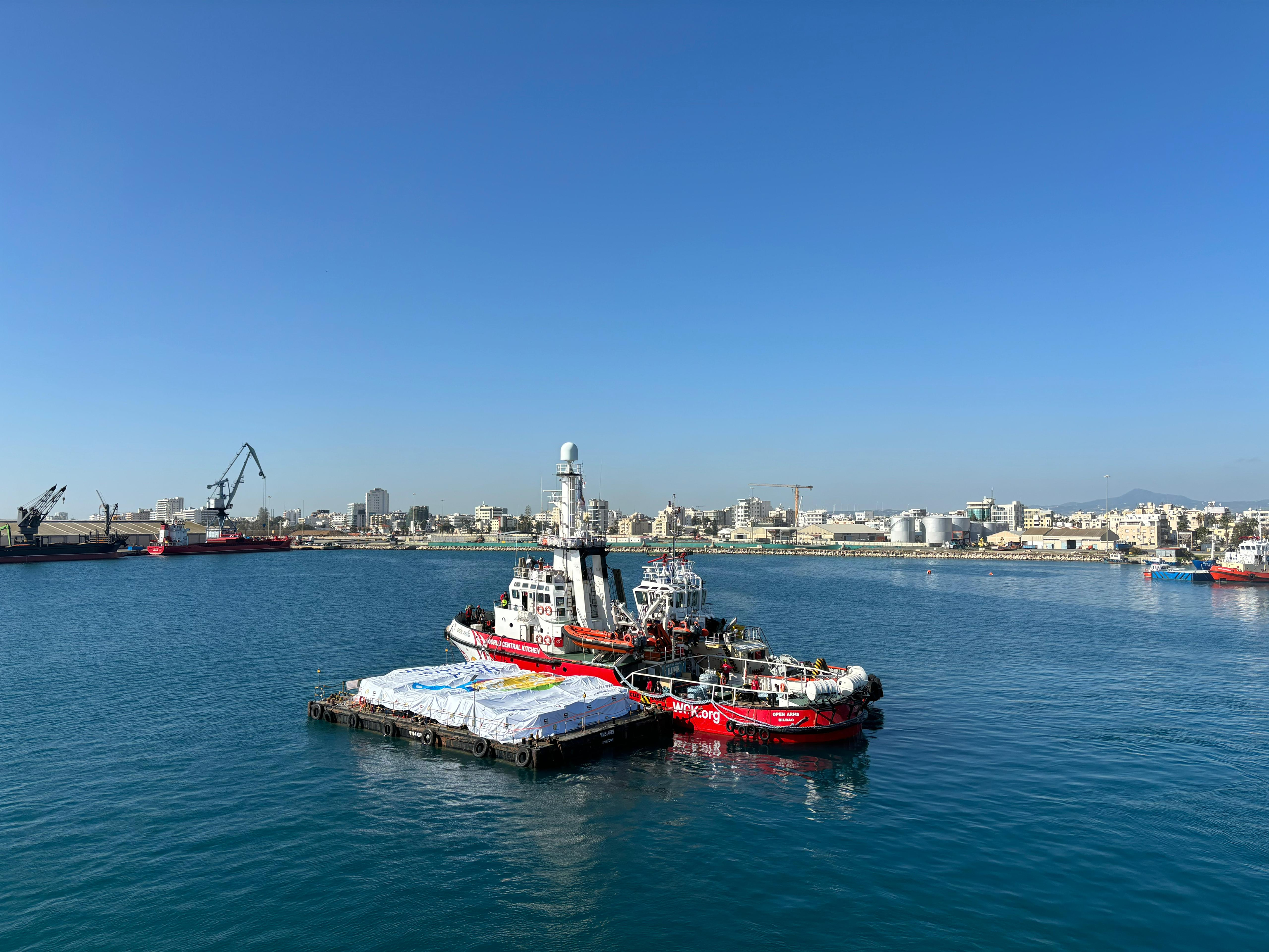 El barco español ‘Open Arms’ parte de Chipre para abrir un corredor humanitario marítimo en Gaza