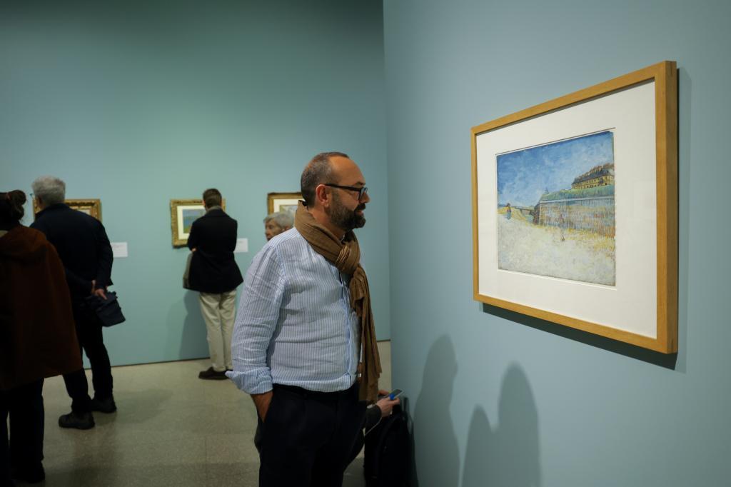 Pizarro es un apasionado del arte; en la imagen, en la Royal Academy.
