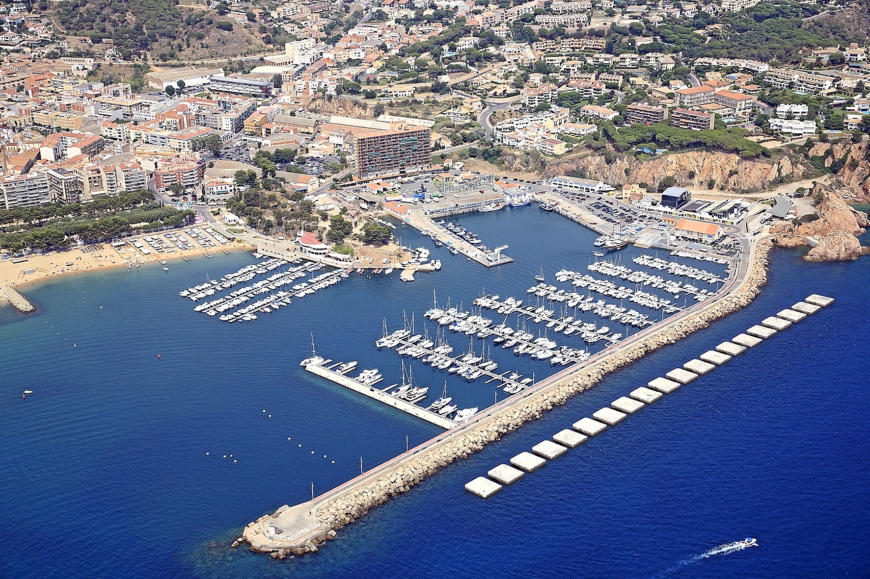 El puerto de Sant Feliu de Guxols.