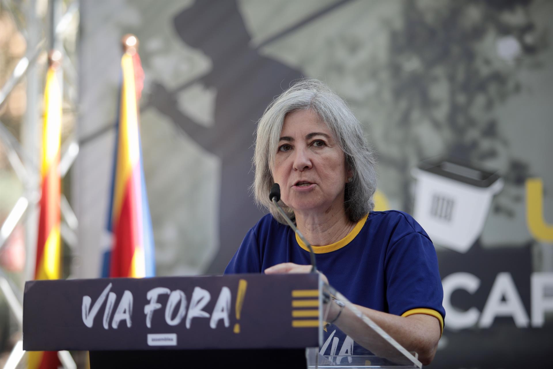 Dolors Feliu, presidenta de la Asamblea Nacional Catalana (ANC).