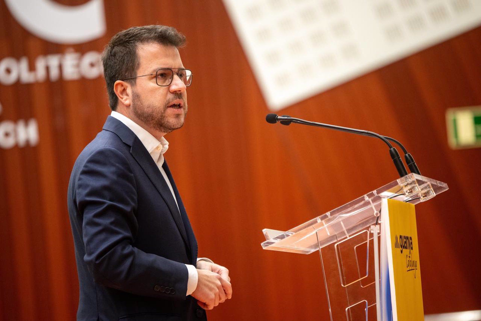 El presidente de la Generalitat, Pere Aragons, candidato de ERC a la reeleccin el 12-M.