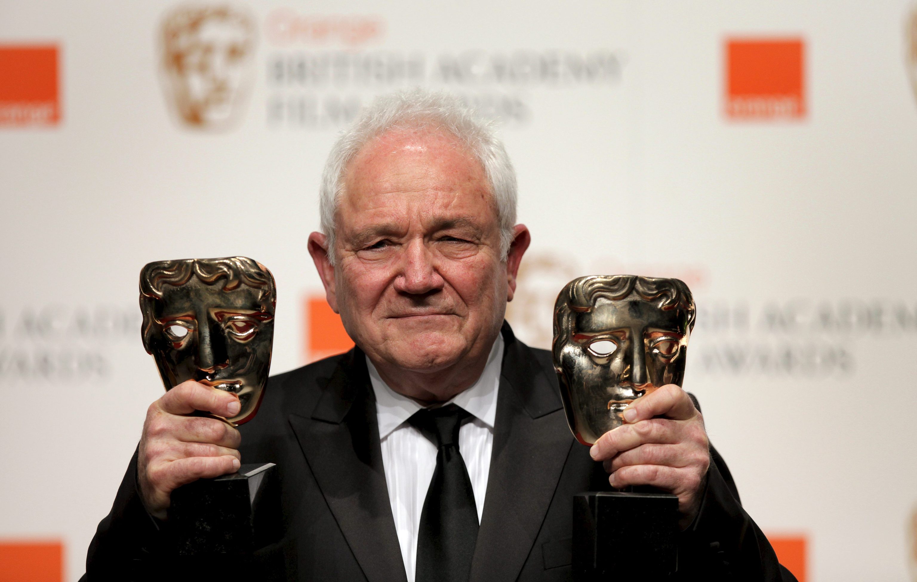 El escritor de guiones britano-americano David Seidler durante los premios BAFTA en 2011.