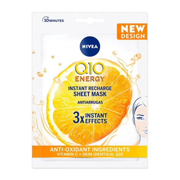 Mascarillas hidratantes, nutritivas y purificantes ideales para un tratamiento facial intensivo: Q10 Energy de Nivea