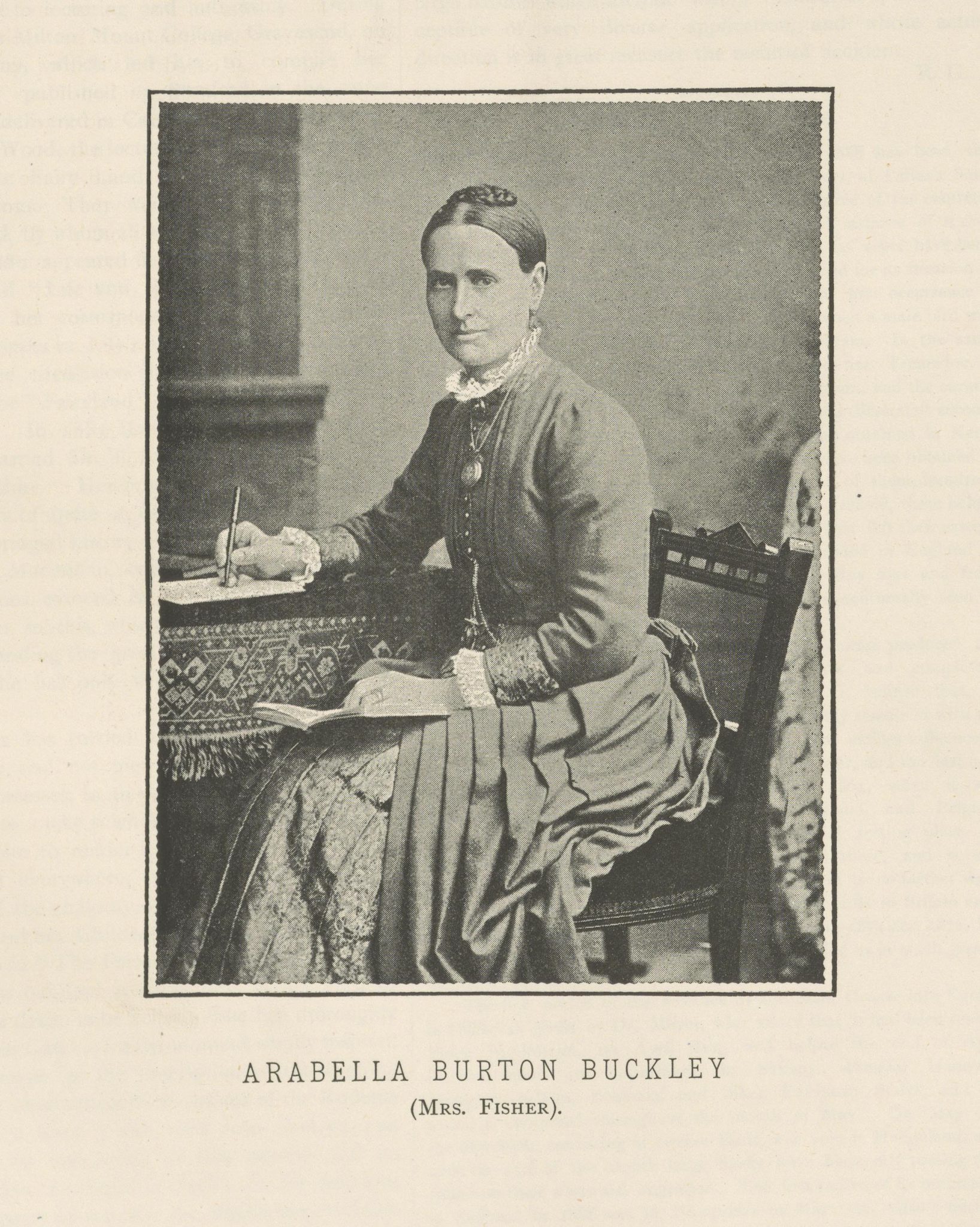 Retrato de Arabella Buckley en la Biblioteca Britnica.