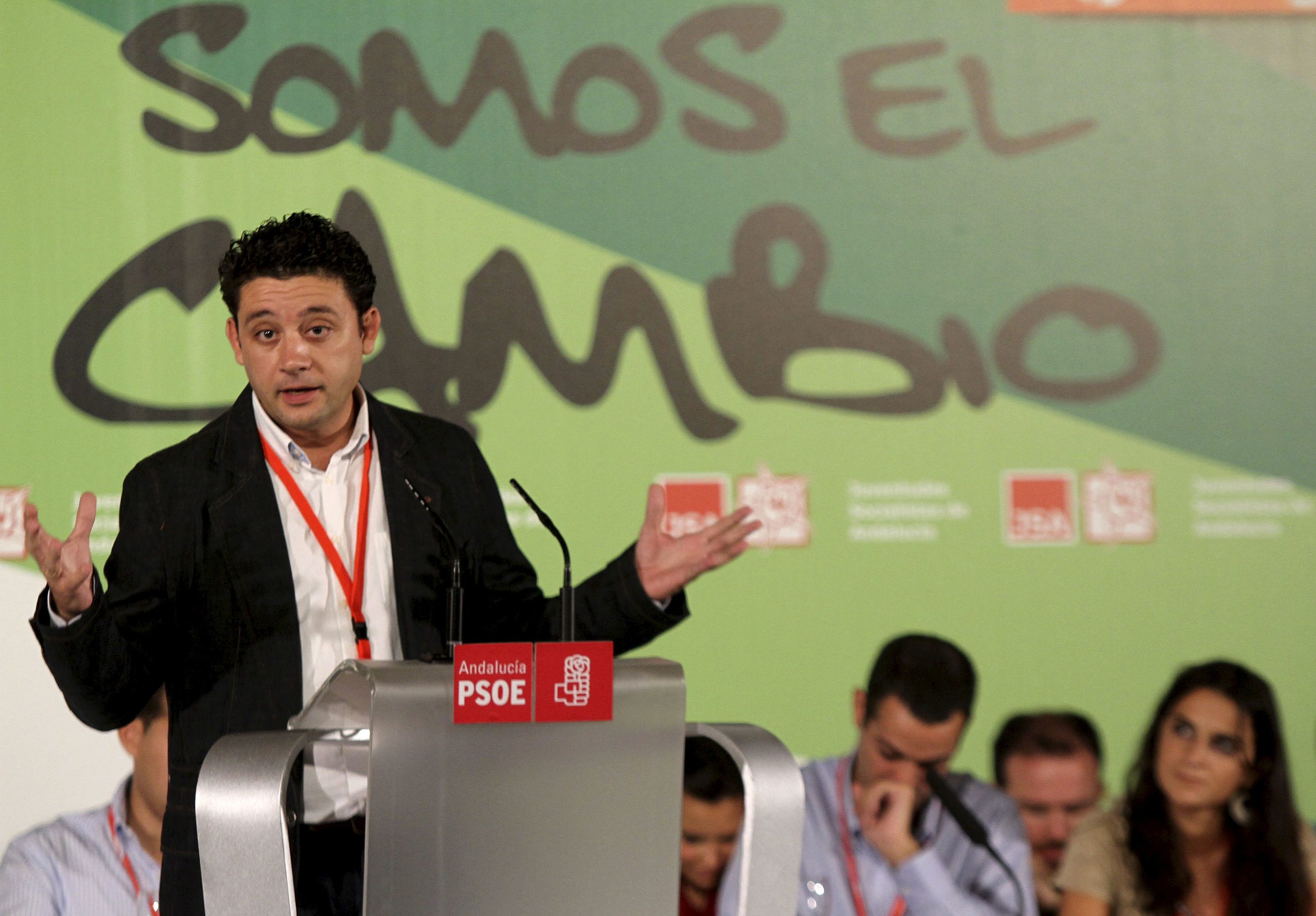 Rafael Velasco, en la inauguracin del X Congreso de Juventudes Socialistas de Andaluca en 2010.