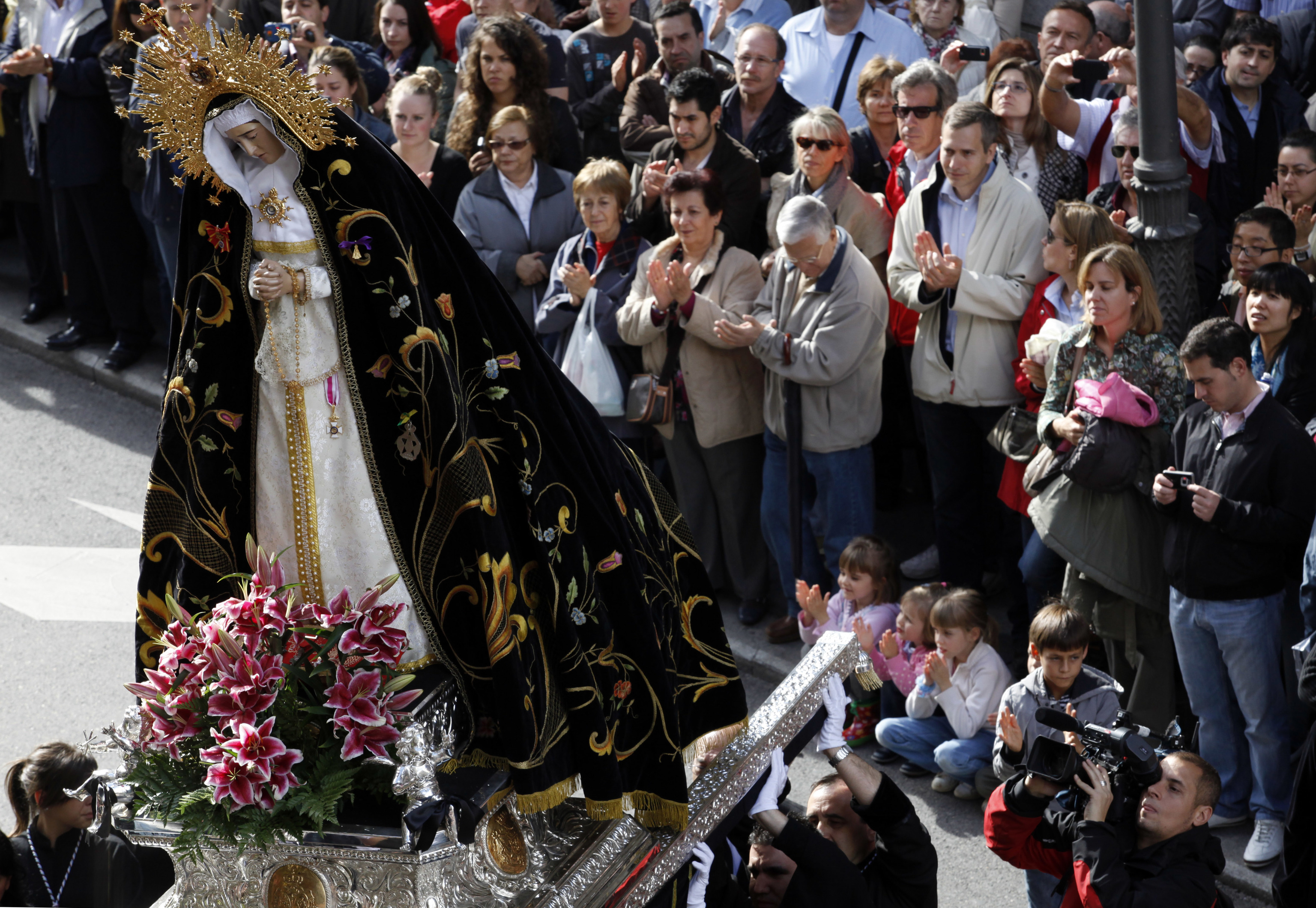 Procesin de la Soledad de la Semana Santa de Madrid.