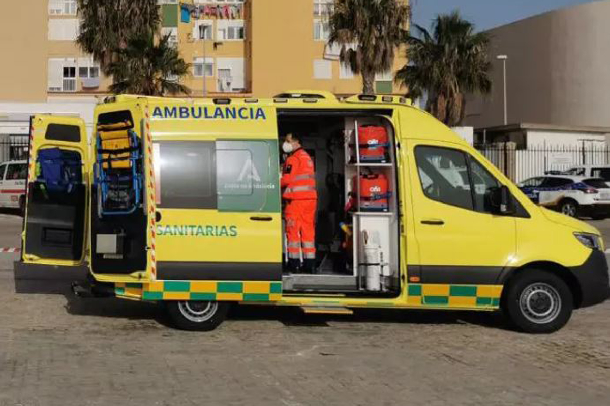 Una ambulancia medicalizada de urgencias.