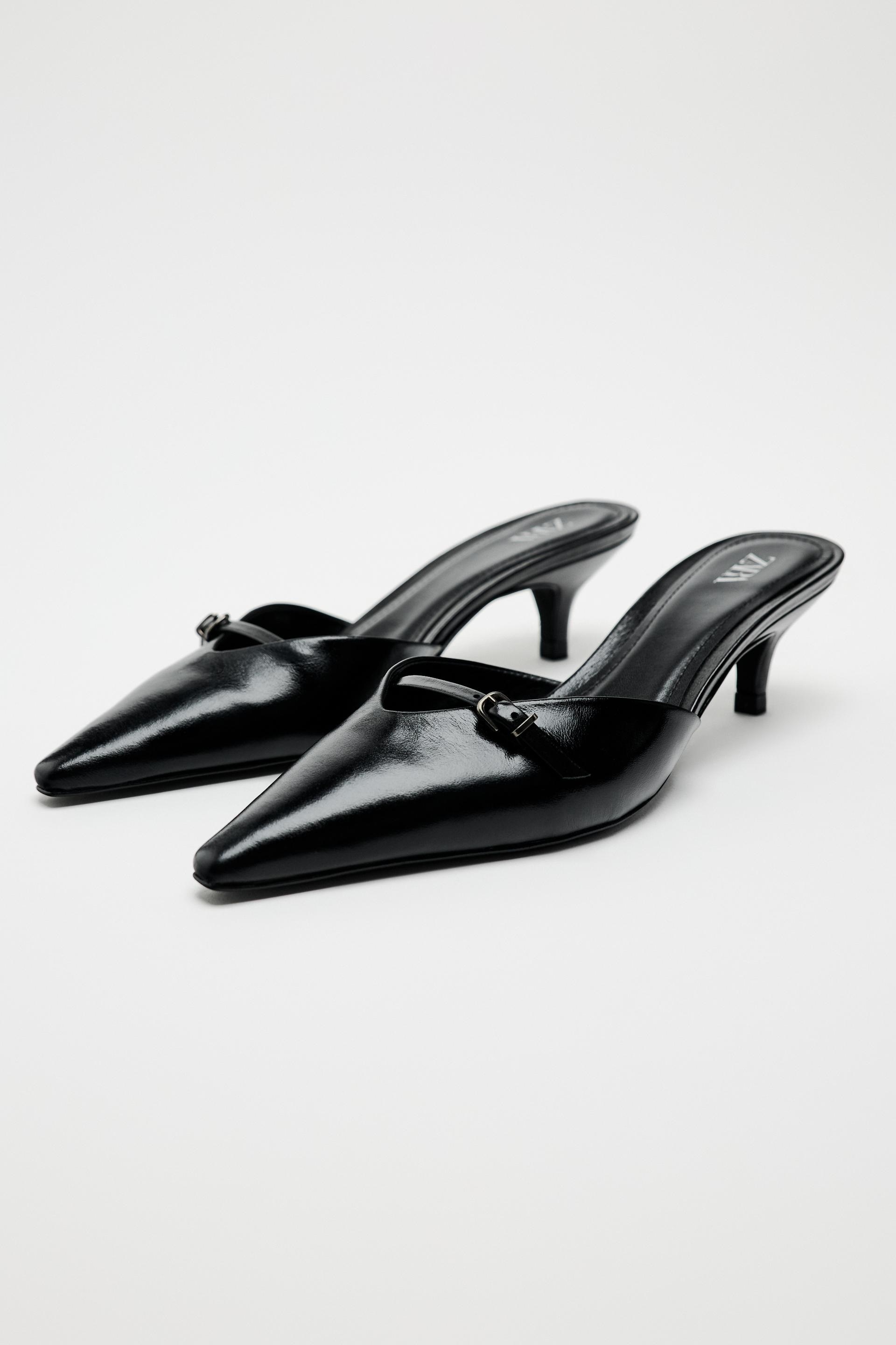 El tacn en tendencia: los zapatos kitten heel destalonados ms bonitos de Zara