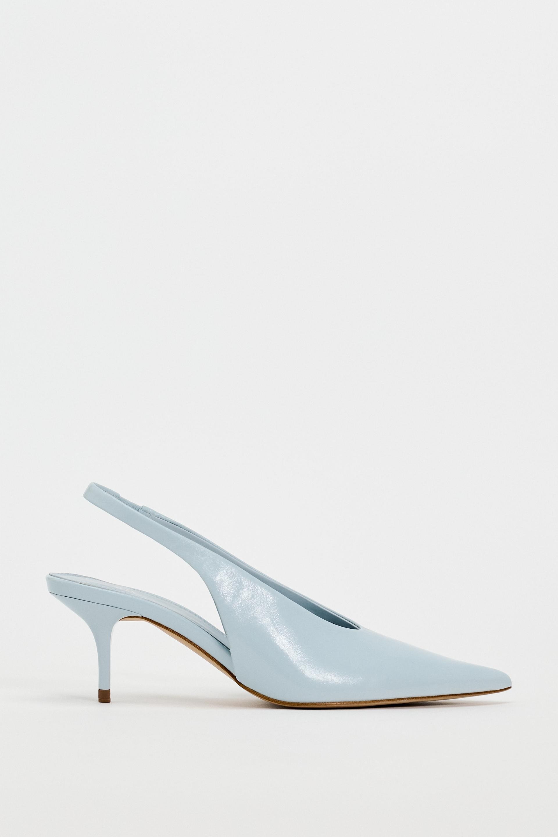 El tacn en tendencia: los zapatos kitten heel azules ms bonitos de Zara