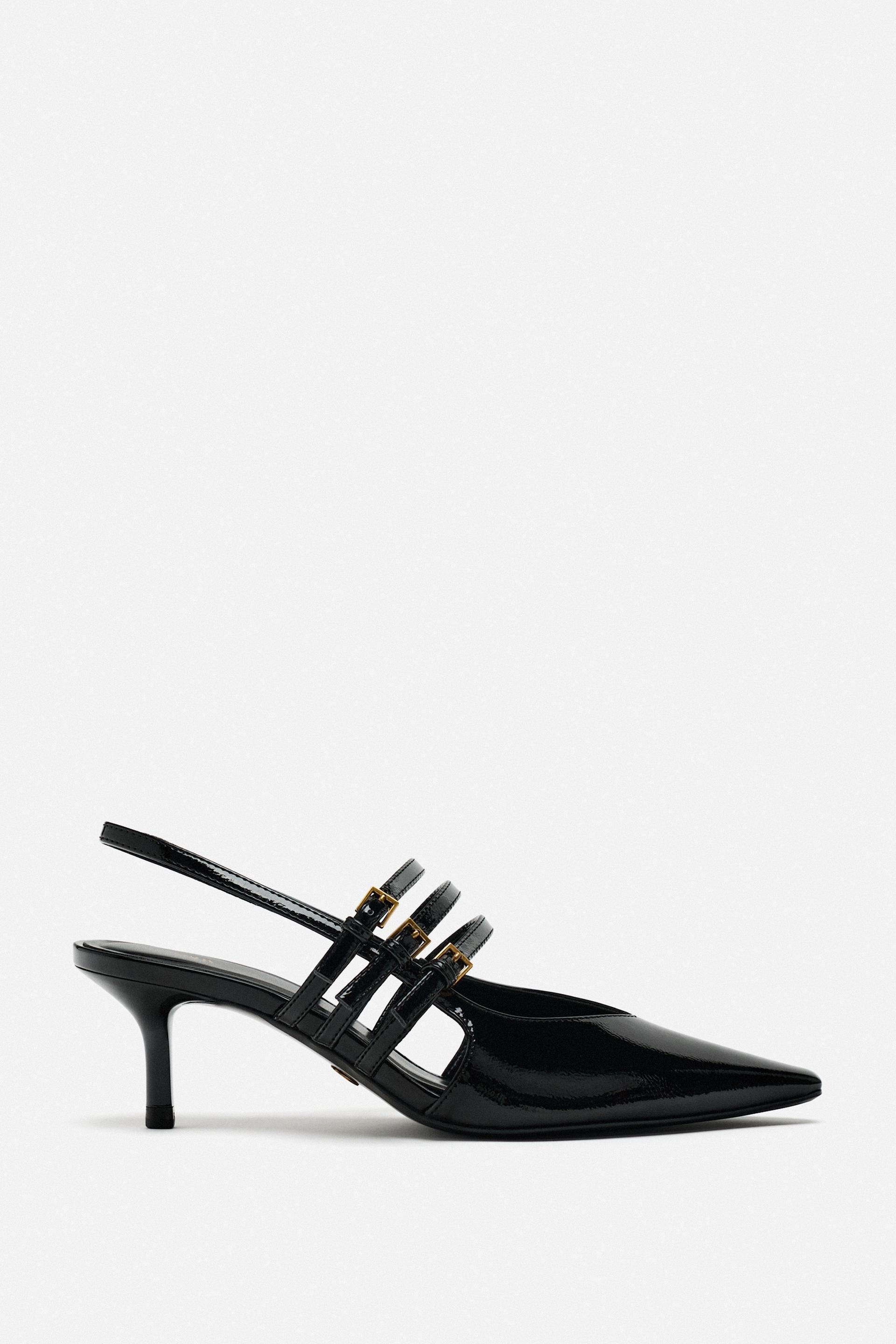 El tacn en tendencia: los zapatos kitten heel con tiras ms bonitos de Zara