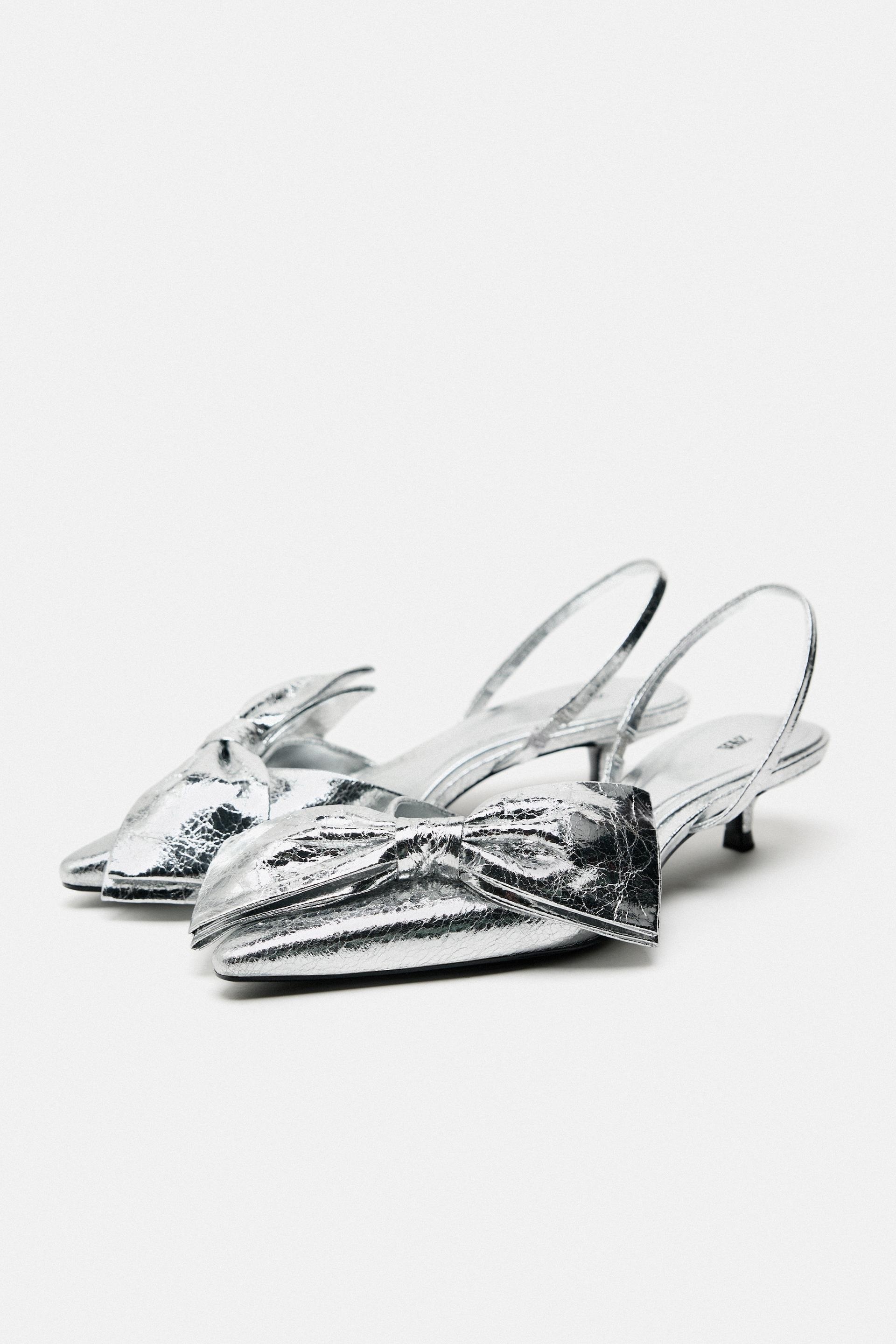 El tacn en tendencia: los zapatos kitten heel metalizados ms bonitos de Zara