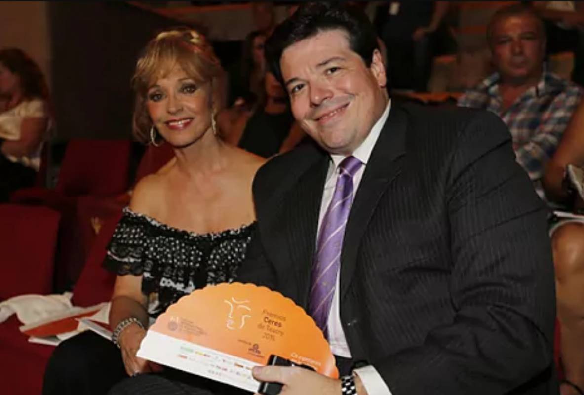 Silvia Tortosa junto a su ltimo marido, Carlos Cnovas.