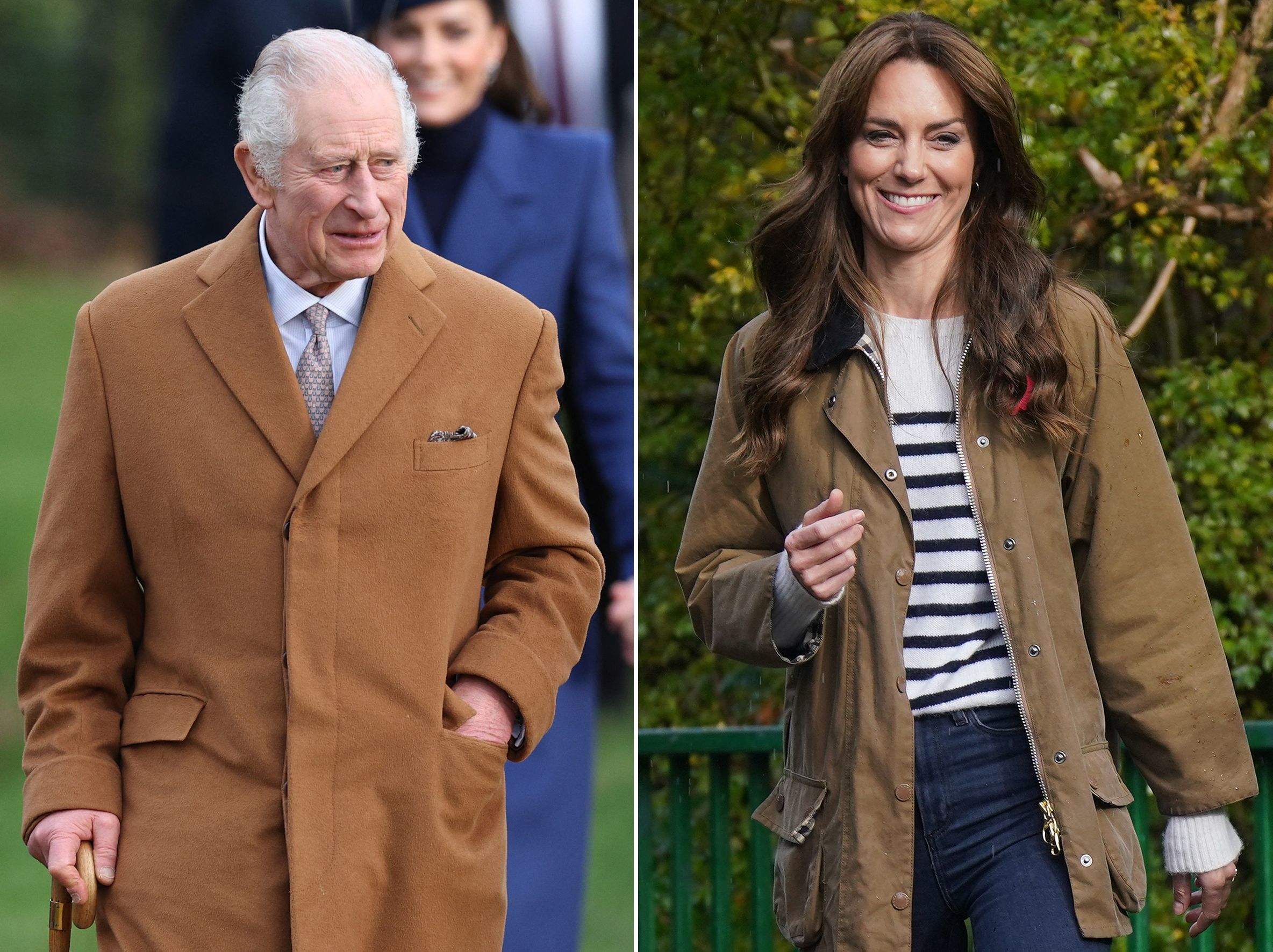 El rey Carlos y la princesa de Gales, Kate Middleton.