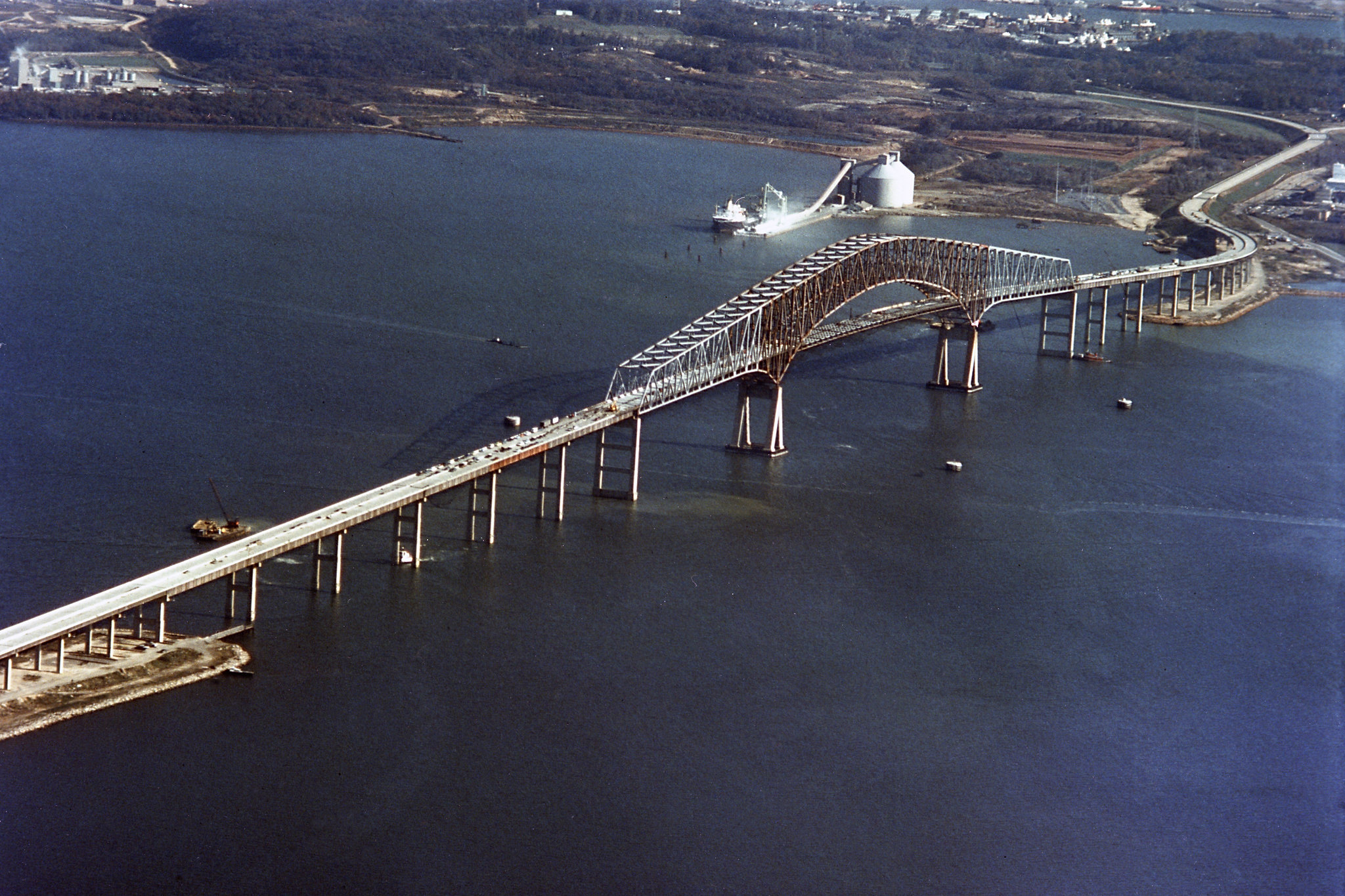 Imagen de archivo del puente  Francis Scott Key de Baltimore