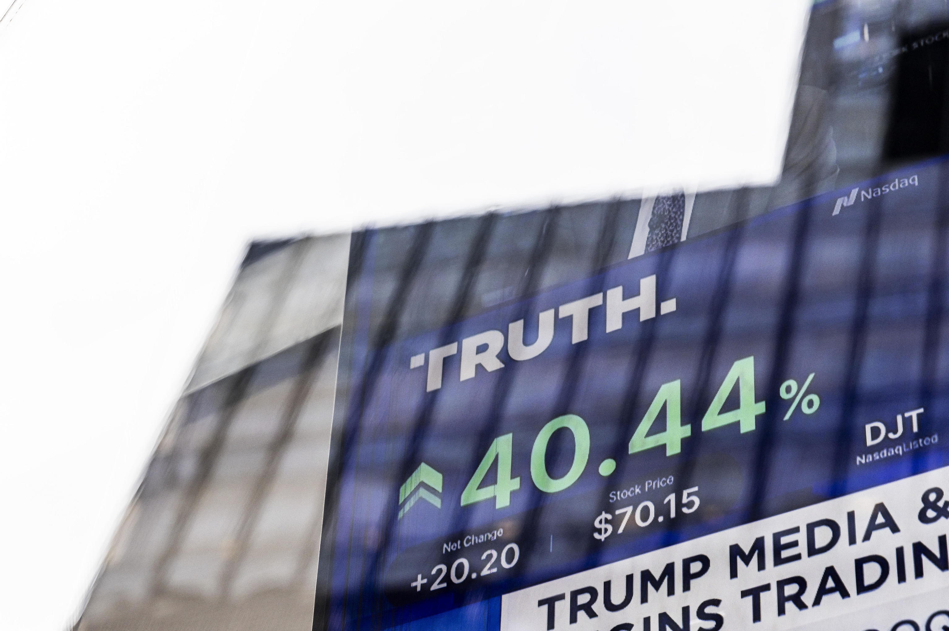 La red social de Trump, ‘Truth’, se dispara en su estreno en la Bolsa neoyorquina hasta un 50%