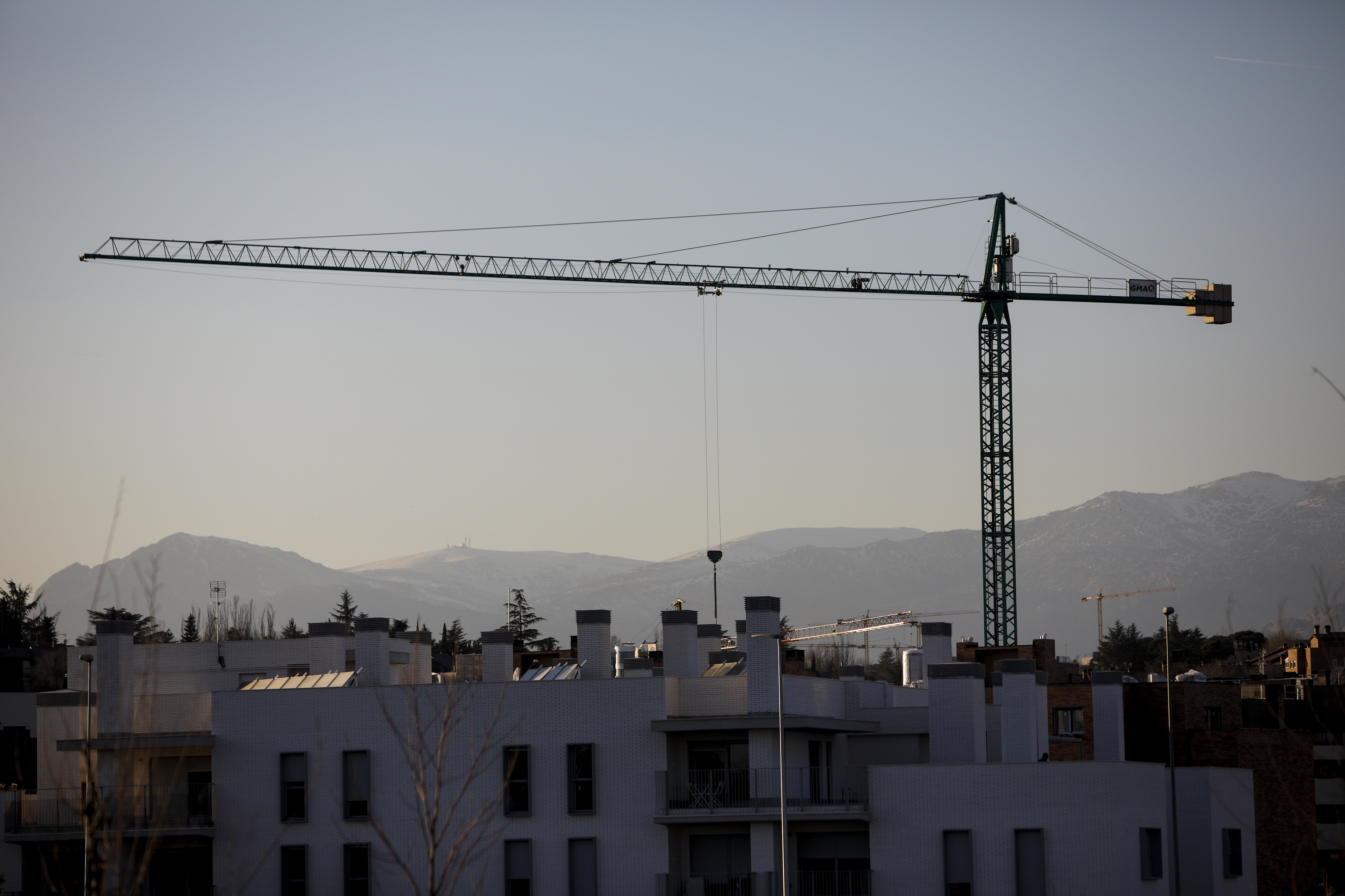 Construccin de viviendas en Colmenar Viejo, en Madrid.