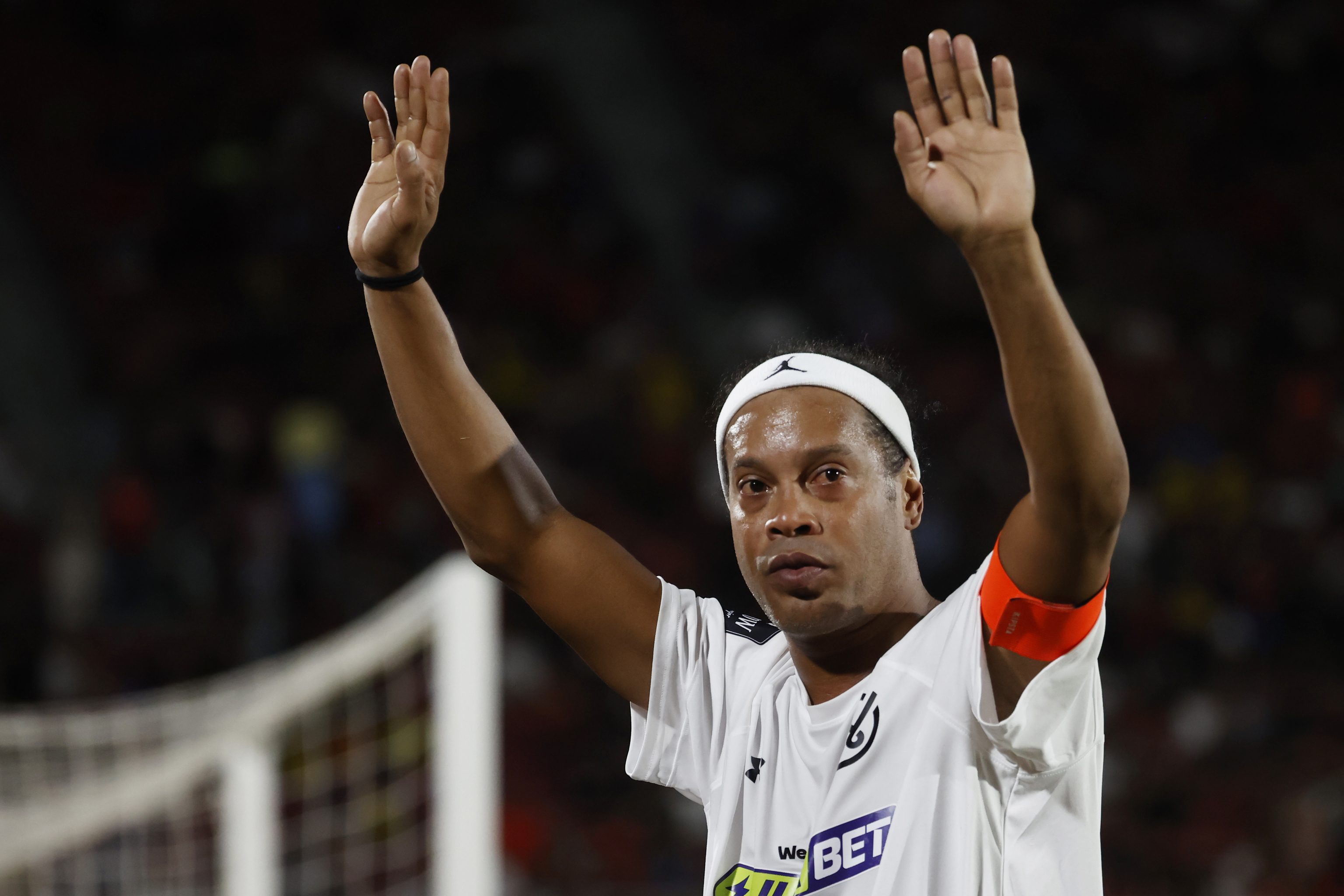 Ronaldinho, en un partido benfico.